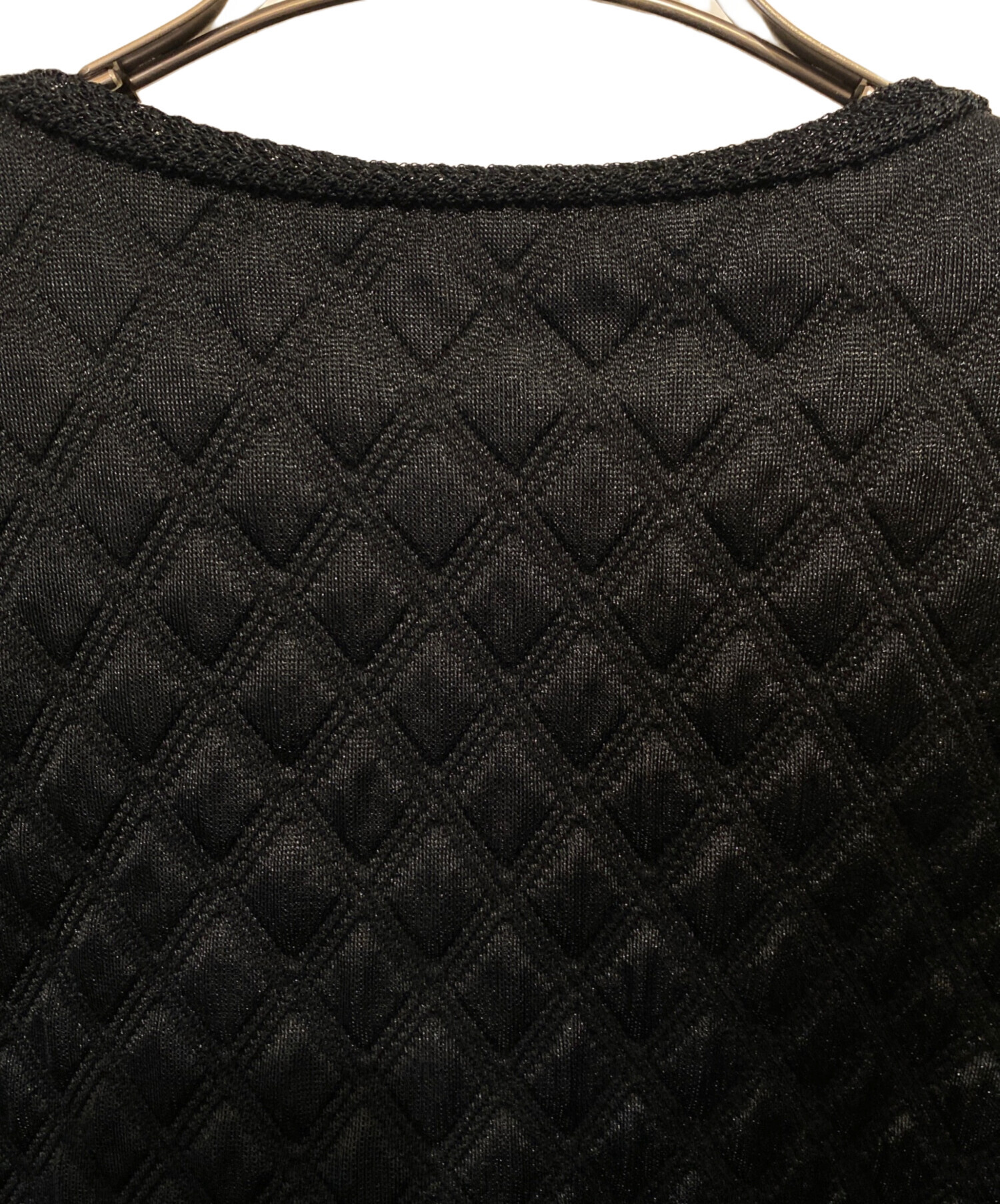 中古・古着通販】CHANEL (シャネル) ノーカラージャケット ブラック