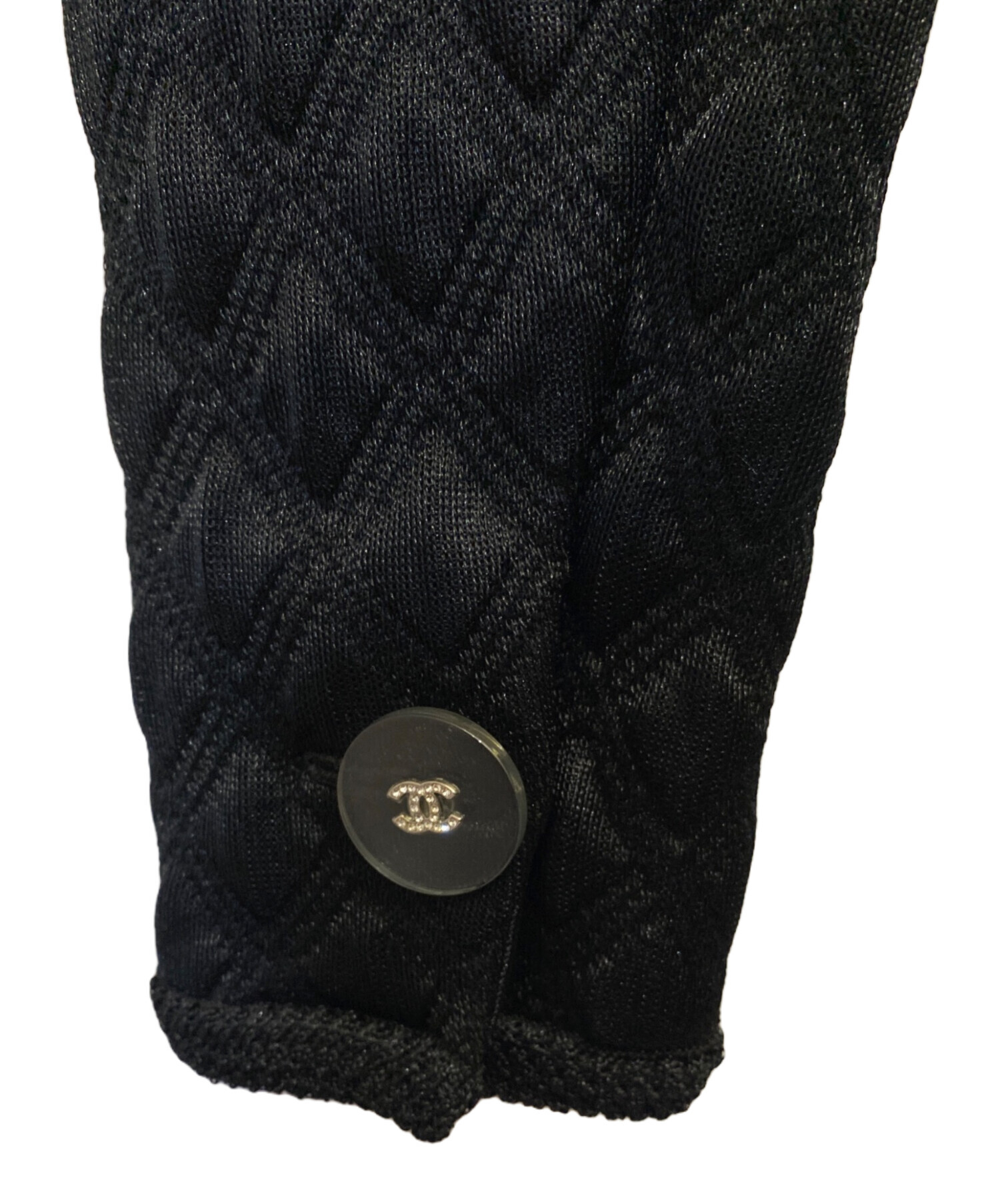 中古・古着通販】CHANEL (シャネル) ノーカラージャケット ブラック