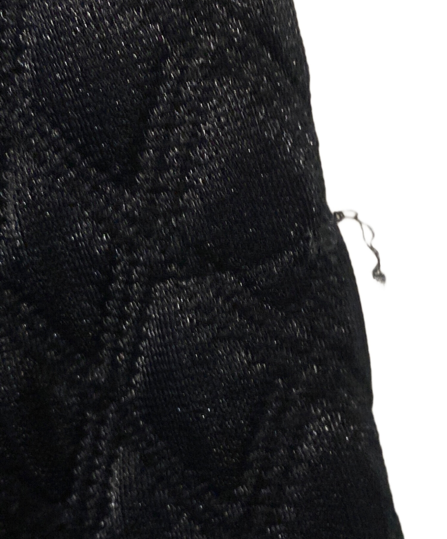 中古・古着通販】CHANEL (シャネル) ノーカラージャケット ブラック
