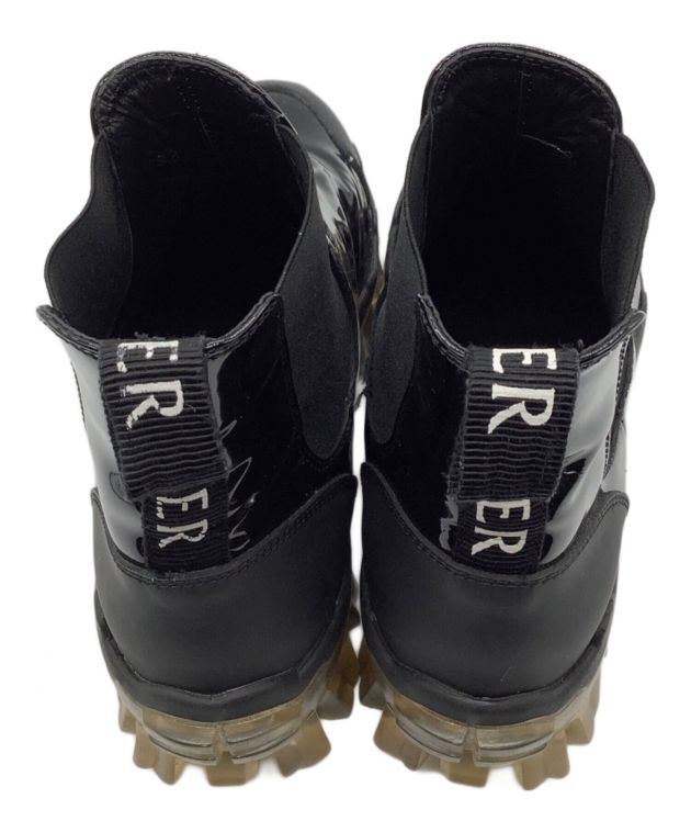 中古・古着通販】MONCLER (モンクレール) サイドゴアブーツ ブラック