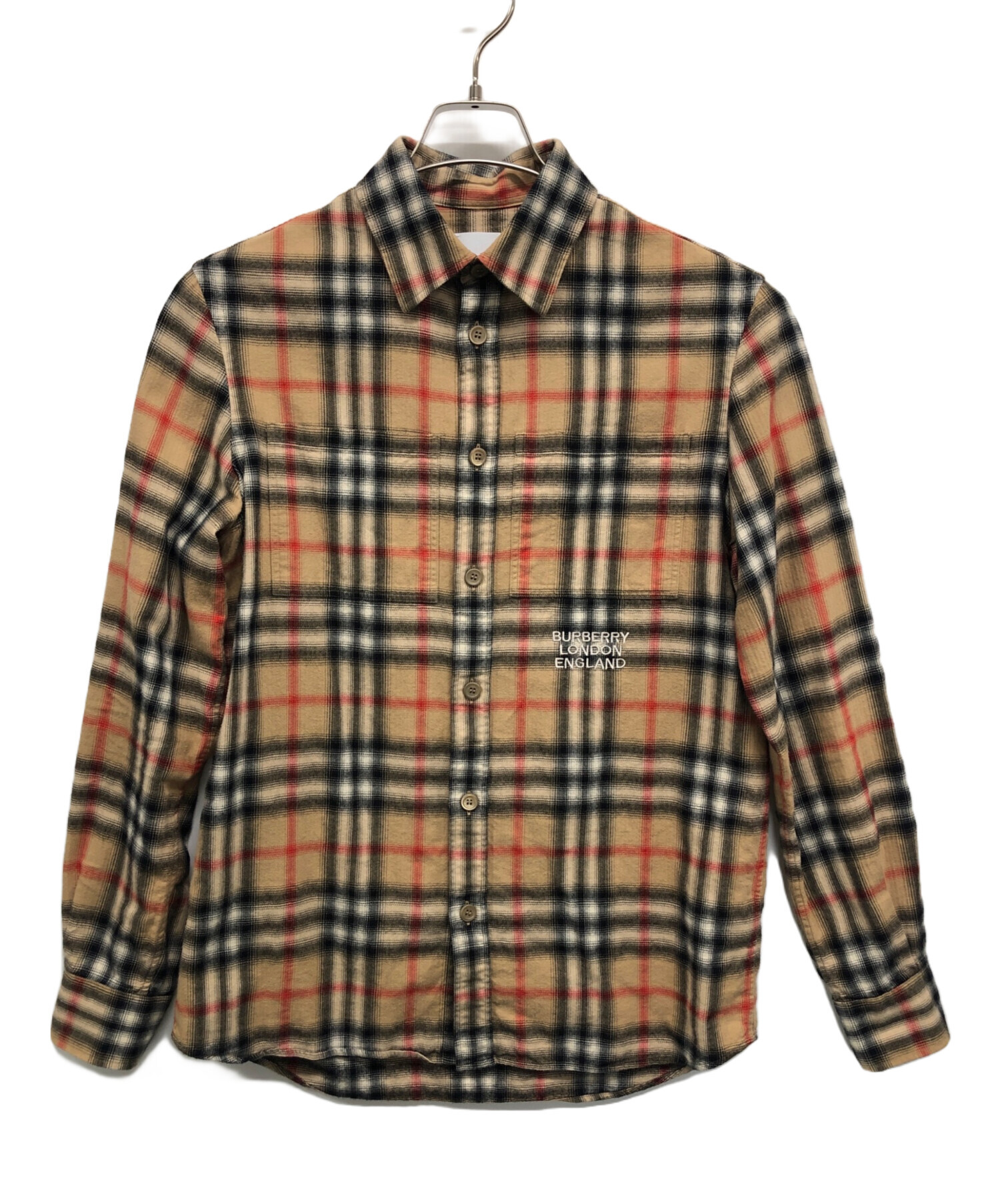 TI0398○バーバリー/Burberrys*ロングコート*ダッフル コート*フード