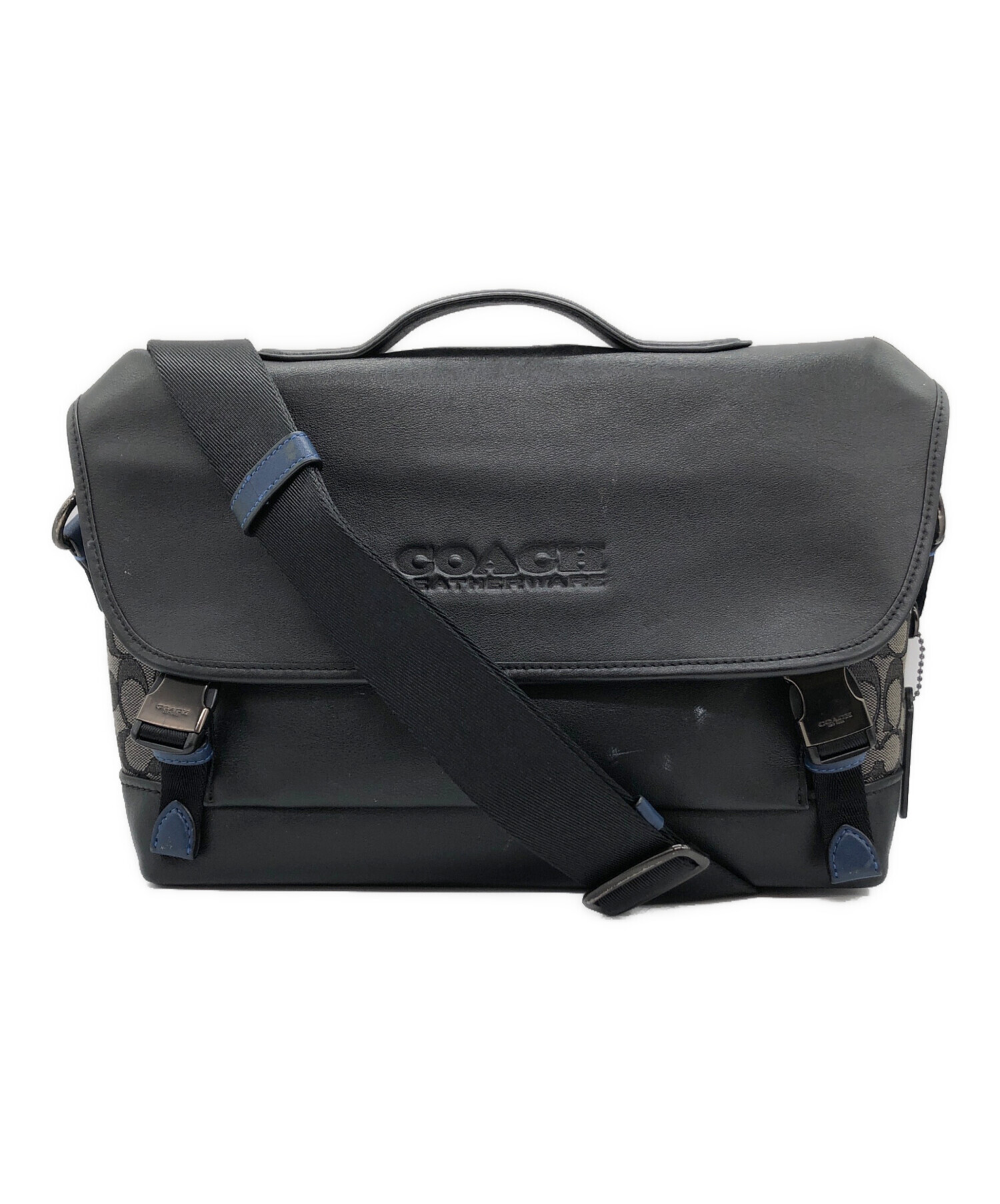 中古・古着通販】COACH (コーチ) リーグ バイク バッグ シグネチャー