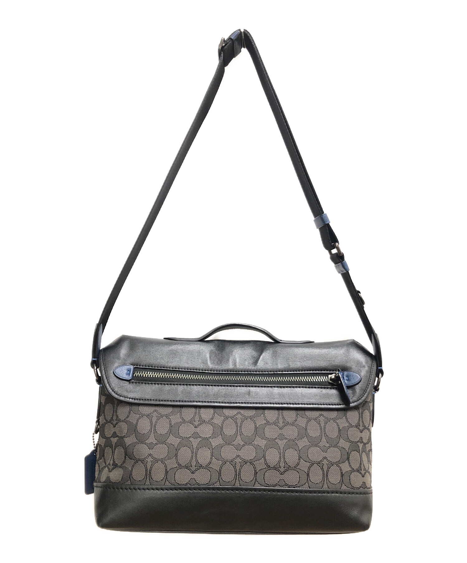中古・古着通販】COACH (コーチ) リーグ バイク バッグ シグネチャー 