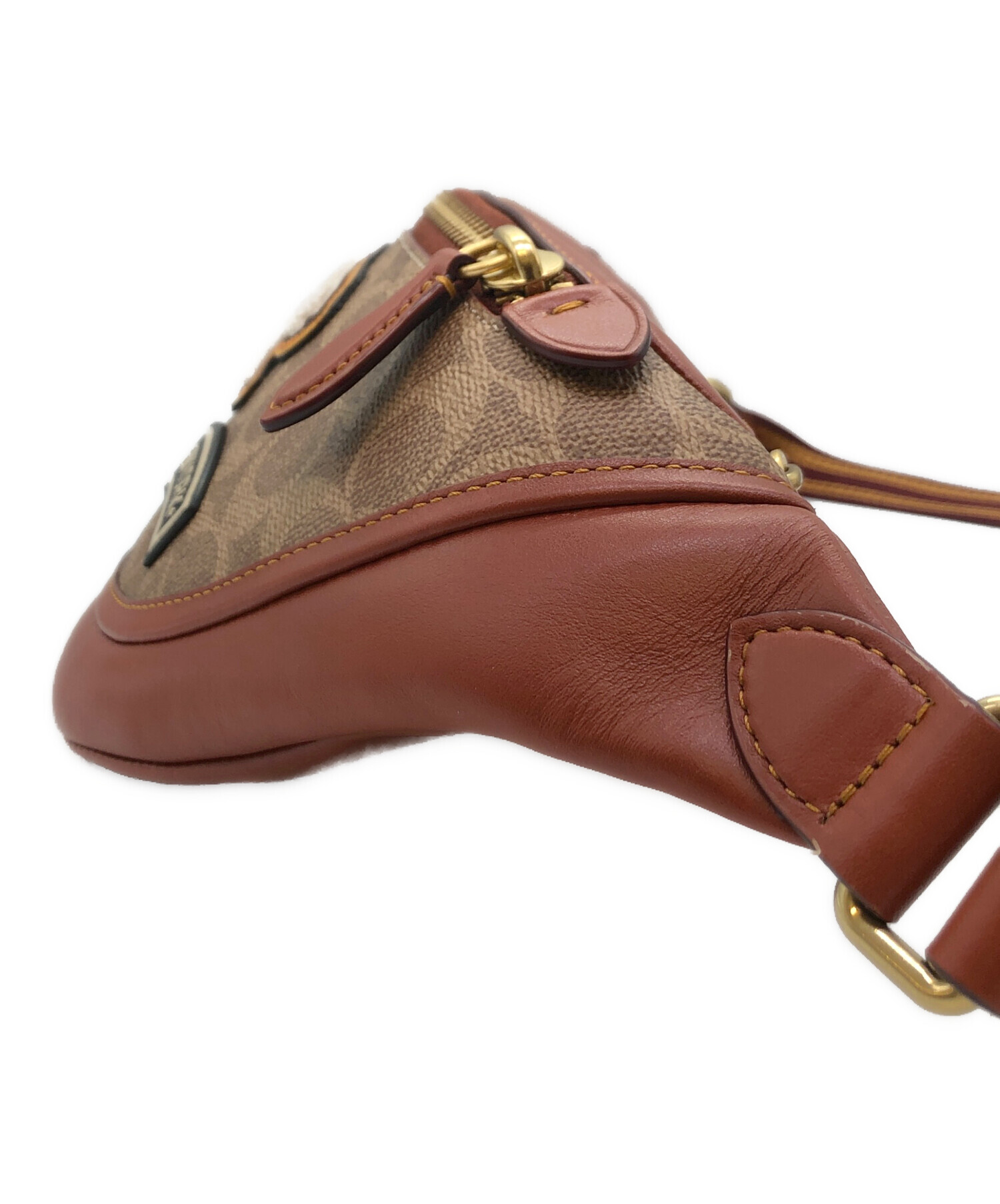 中古・古着通販】COACH (コーチ) リーグ ベルト バッグ シグネチャー 