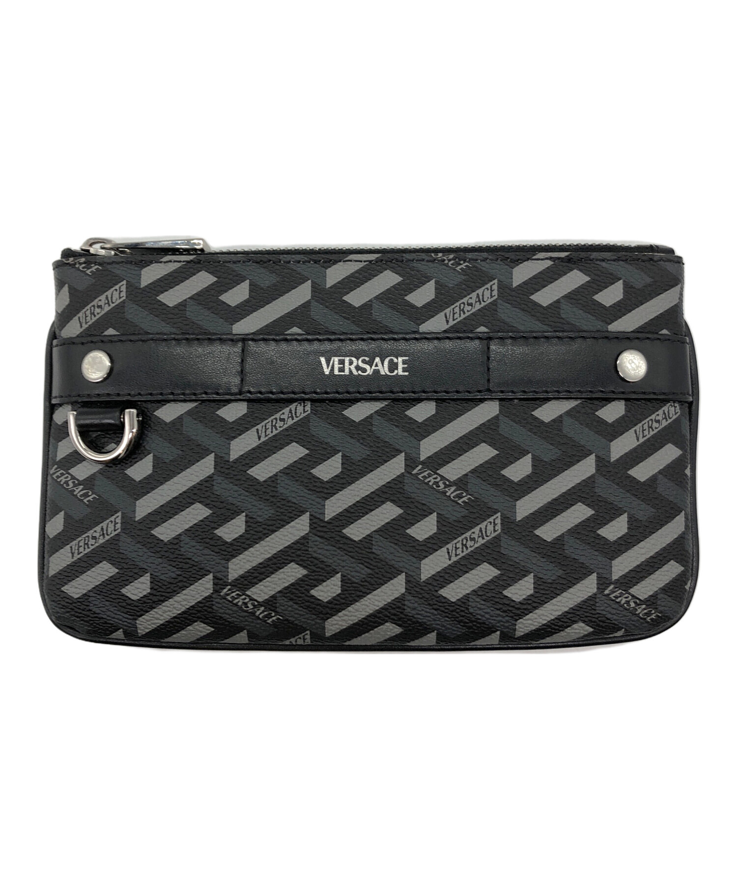 中古・古着通販】VERSACE (ヴェルサーチェ) グレカ フラットポーチ