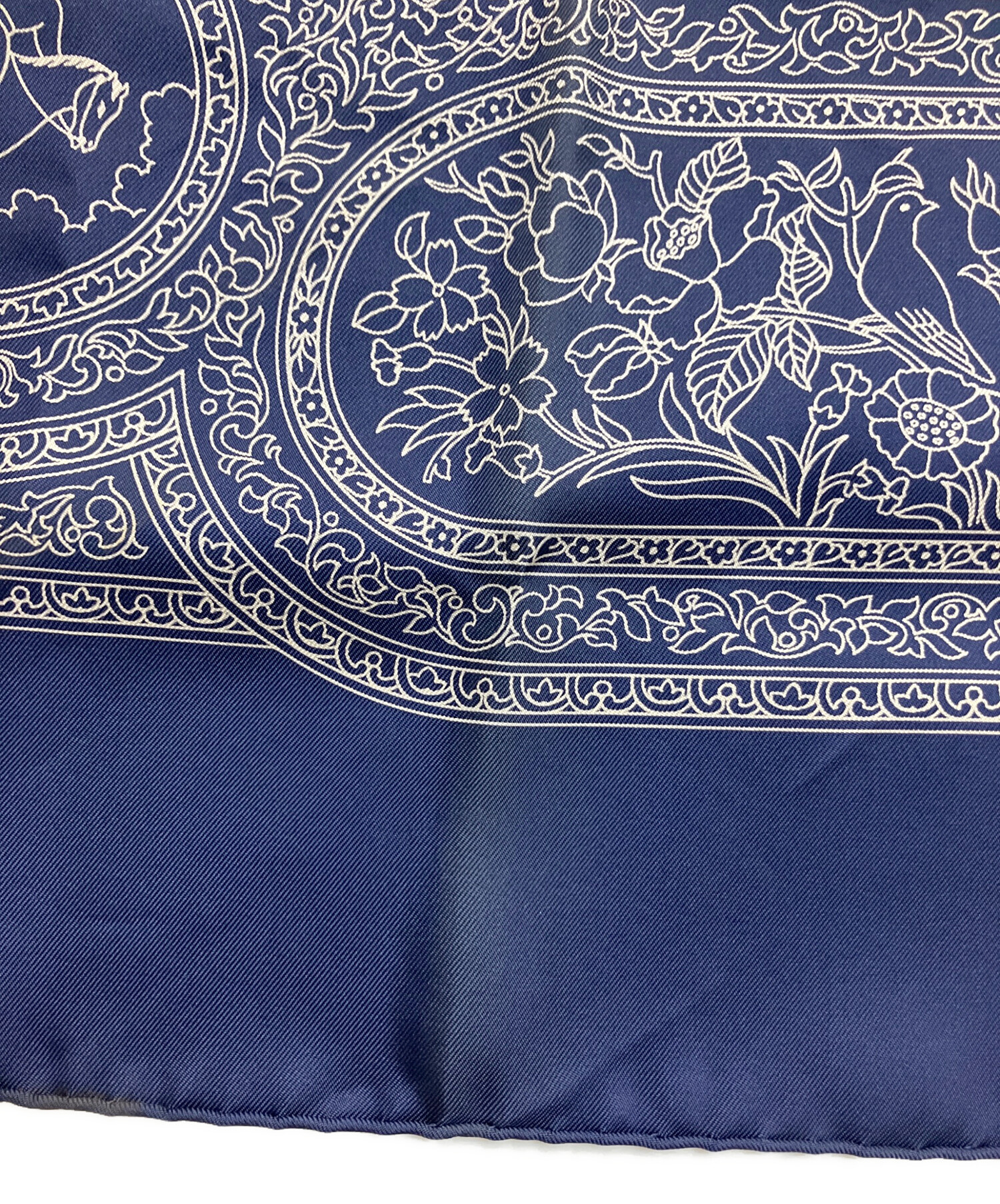 中古・古着通販】HERMES (エルメス) スカーフ ネイビー｜ブランド