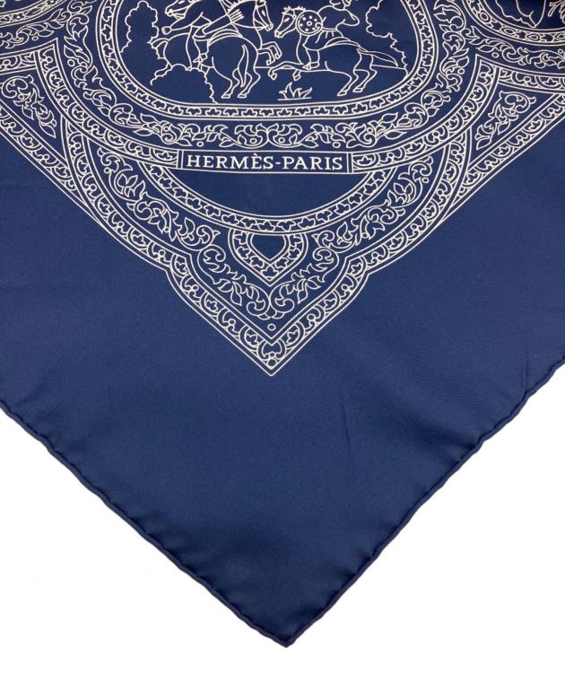 中古・古着通販】HERMES (エルメス) スカーフ ネイビー｜ブランド