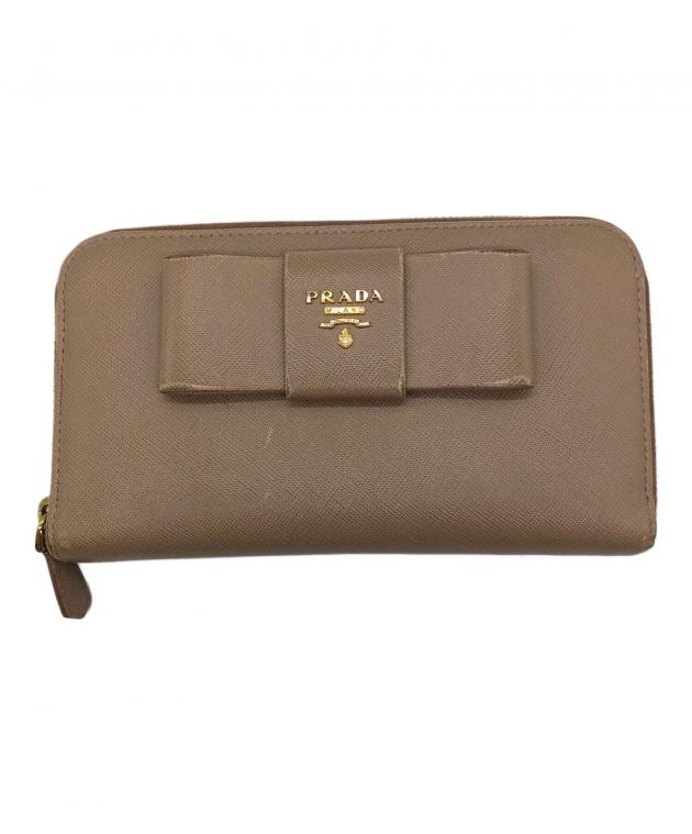 中古・古着通販】PRADA (プラダ) サフィアーノ ラウンドファスナー長 