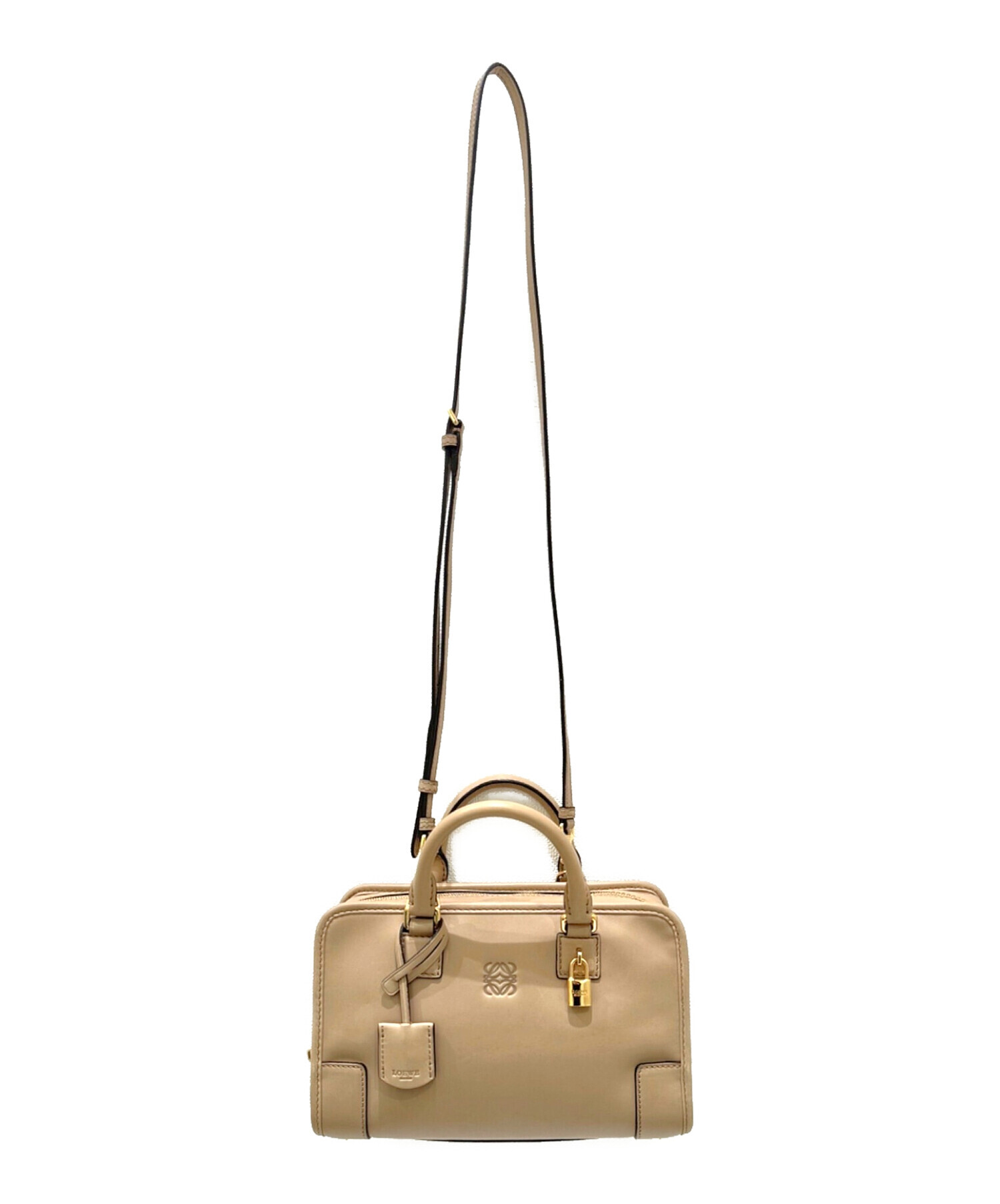中古・古着通販】LOEWE (ロエベ) アマソナ23/ハンドバッグ ベージュ