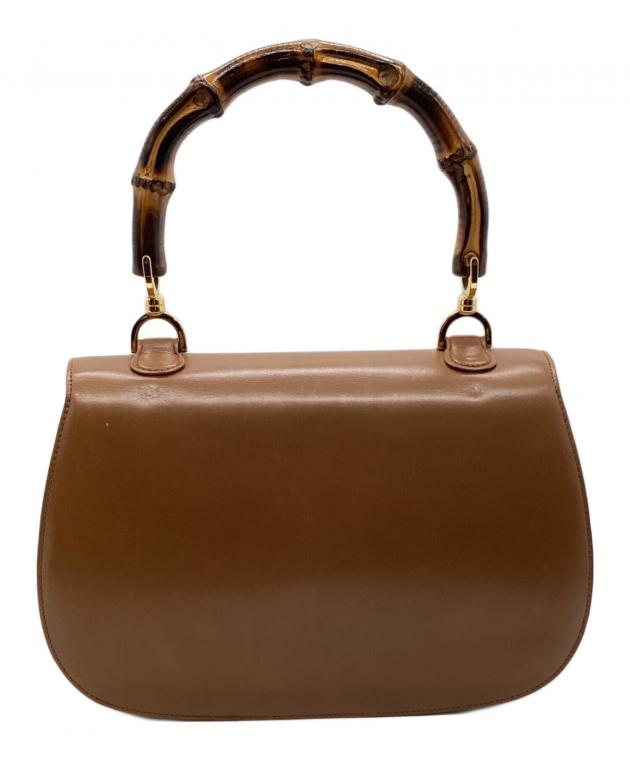 GUCCI グッチ　ハンドバック　ブラウン 中古・古着通販】GUCCI (グッチ) ハンドバッグ ブラウン｜ブランド