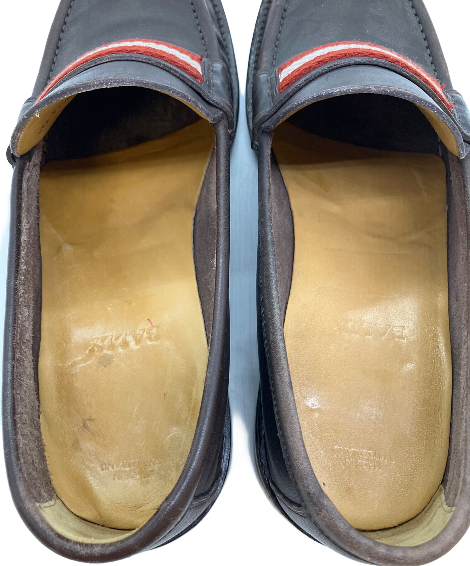 BALLY バリー レザー ドライビングシューズ ブラウン 極美品 中古・古着通販】BALLY (バリー) レザーシューズ ブラウン サイズ:SIZE