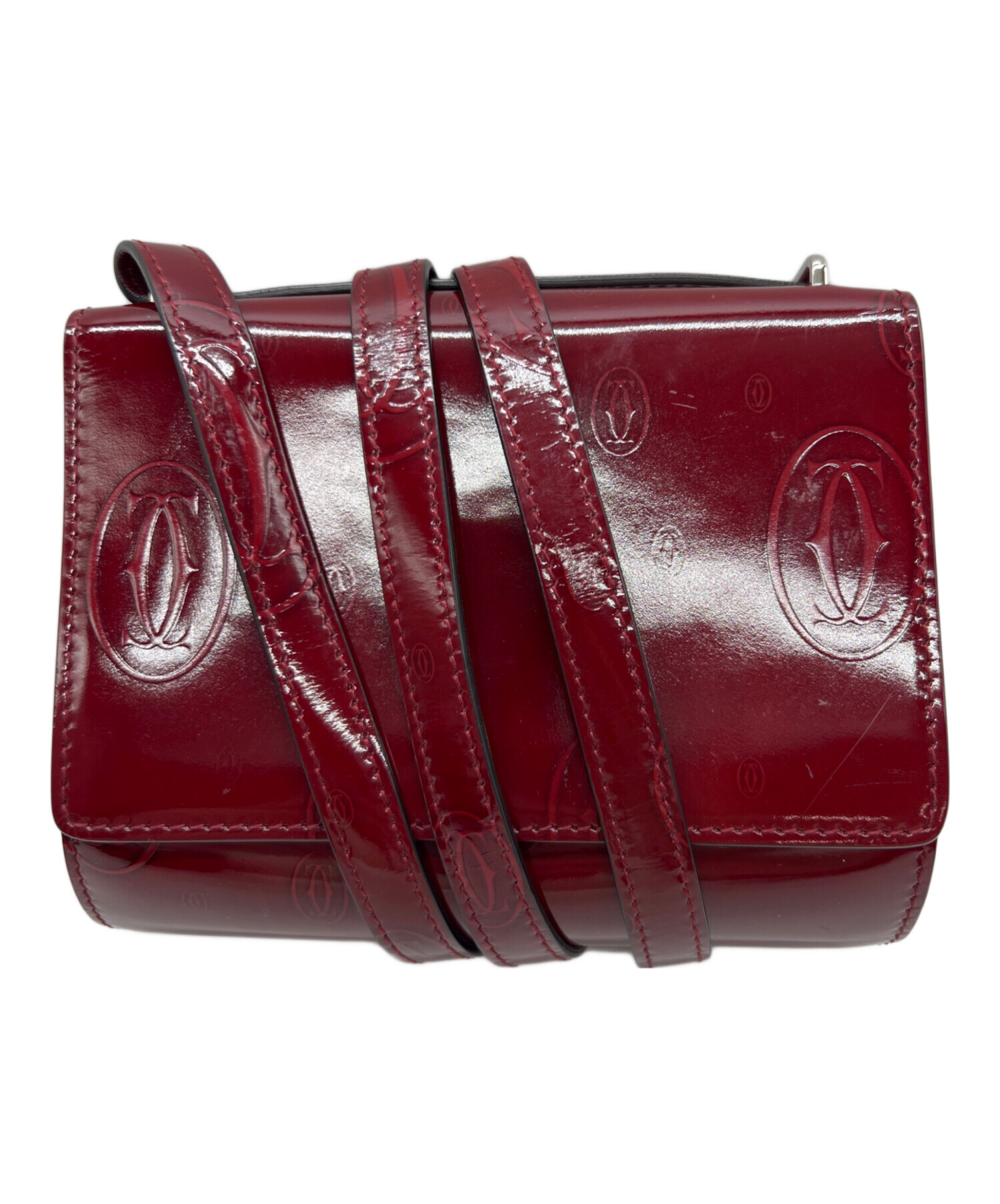 中古・古着通販】Cartier (カルティエ) ショルダーポーチ ボルドー