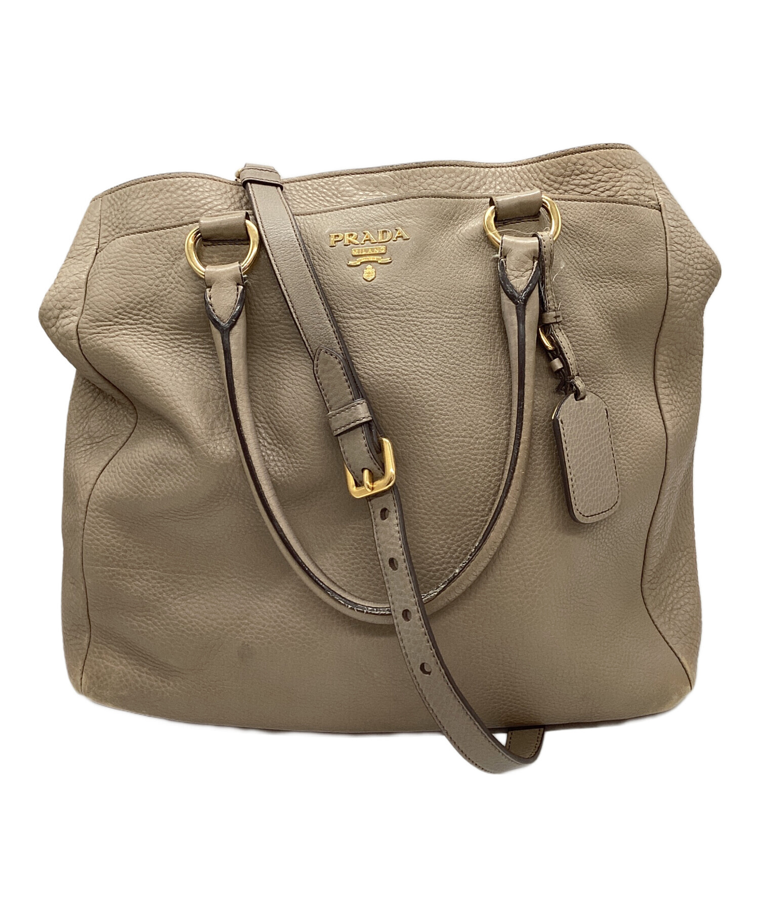 中古・古着通販】PRADA (プラダ) 2WAYバッグ ブラウン｜ブランド・古着