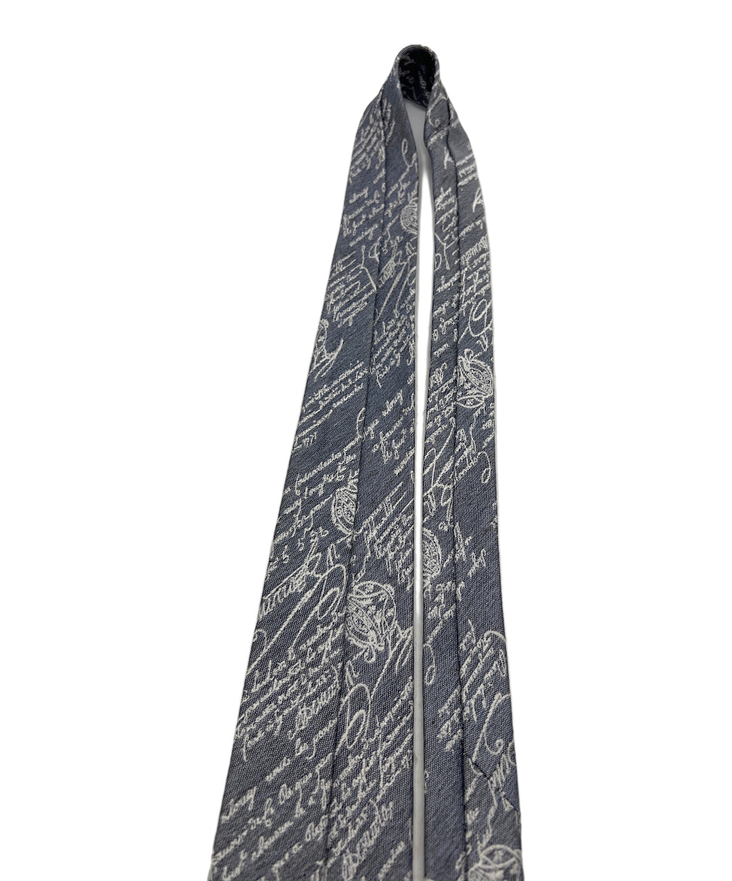 【新品未使用】BERLUTI ネクタイ ブルー系 ベルルッティ 美品 berluti ベルルッティ スクリット シルク ネクタイ ネイビー