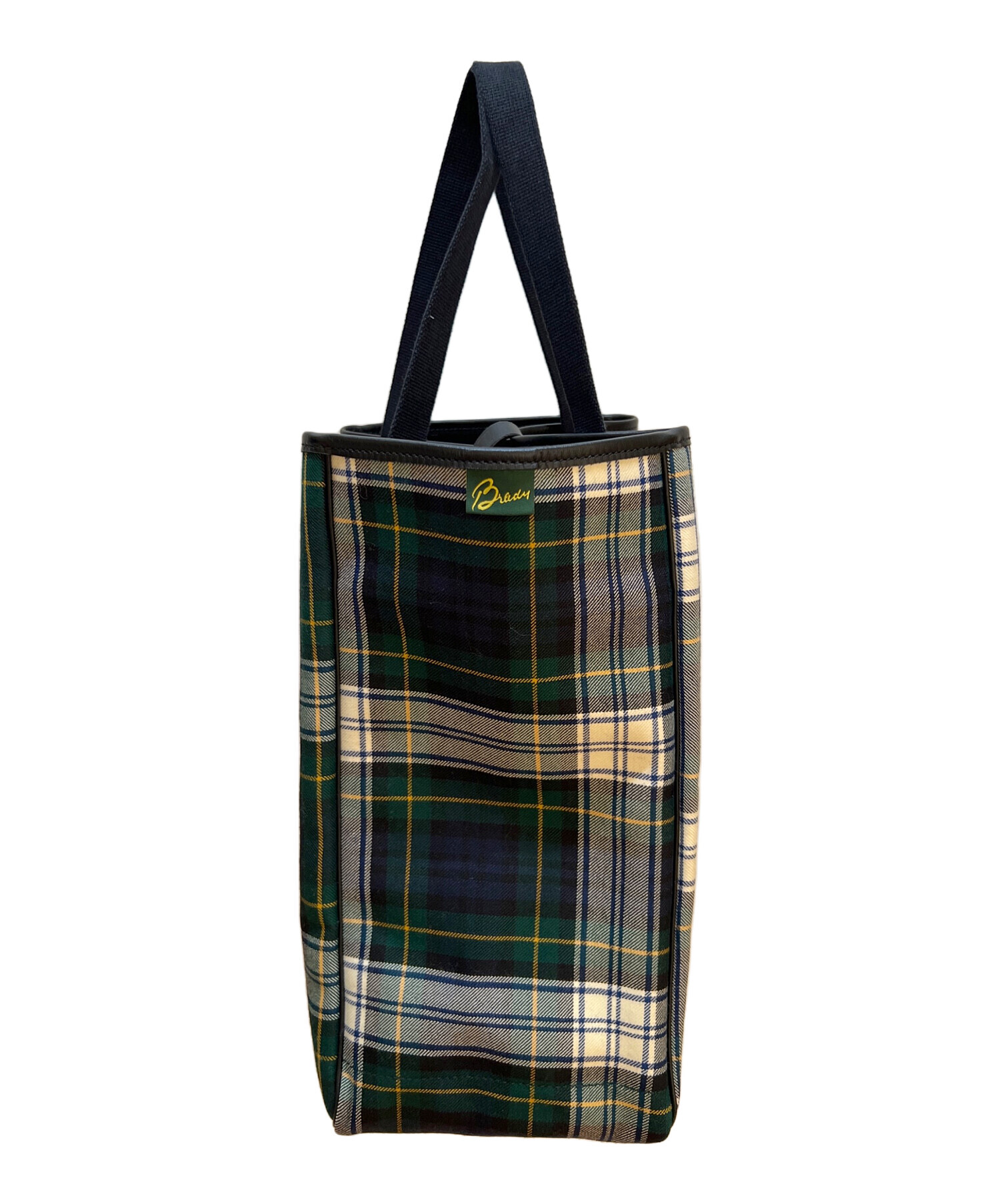 美品　Brady ブレディ　チェック トートバッグ バッグ 大容量 A4 極美品】Brady チェックトートバック A4 ブレディ - メルカリ