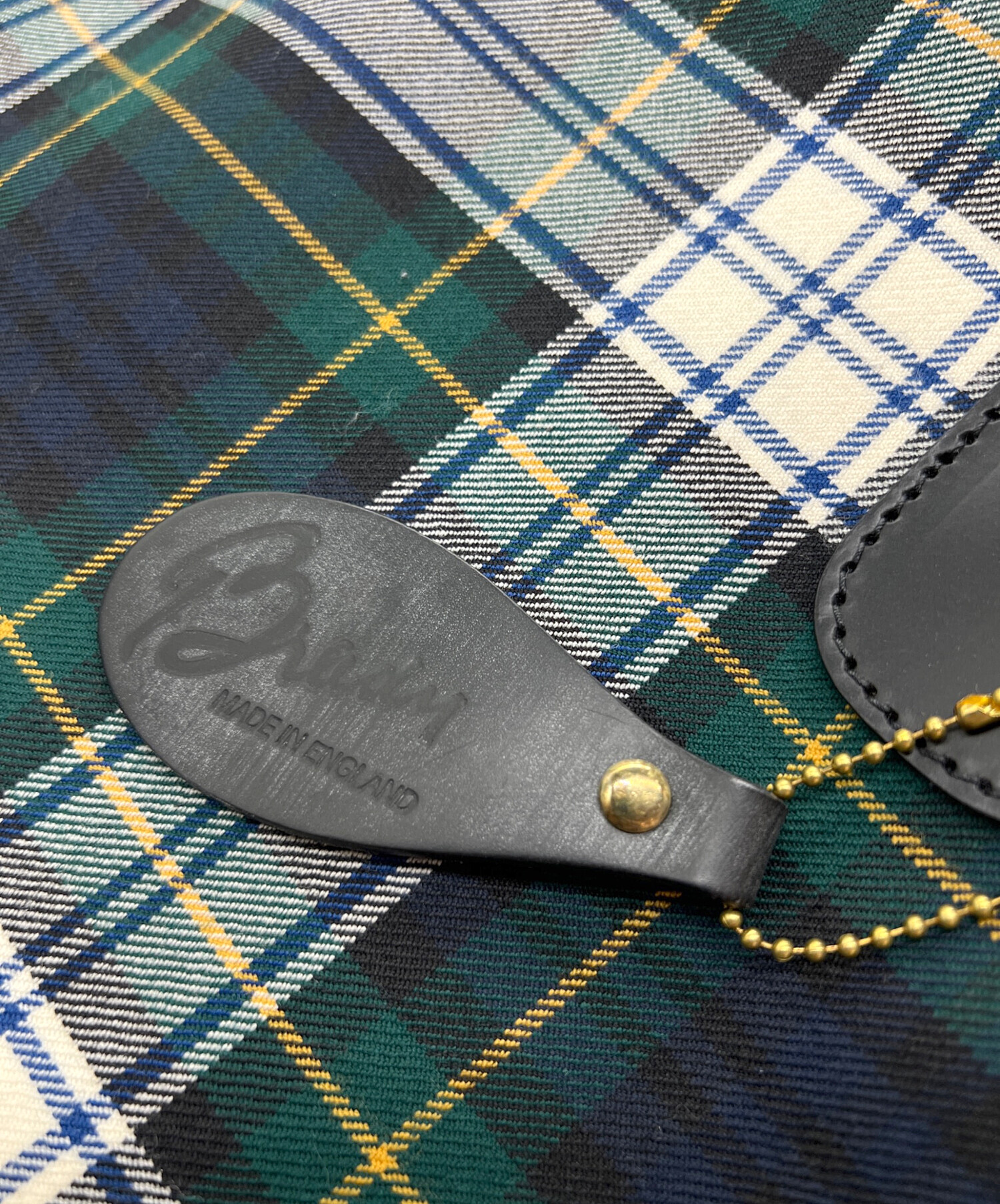 中古・古着通販】brady (ブレディ) チェックトートバッグ グリーン 
