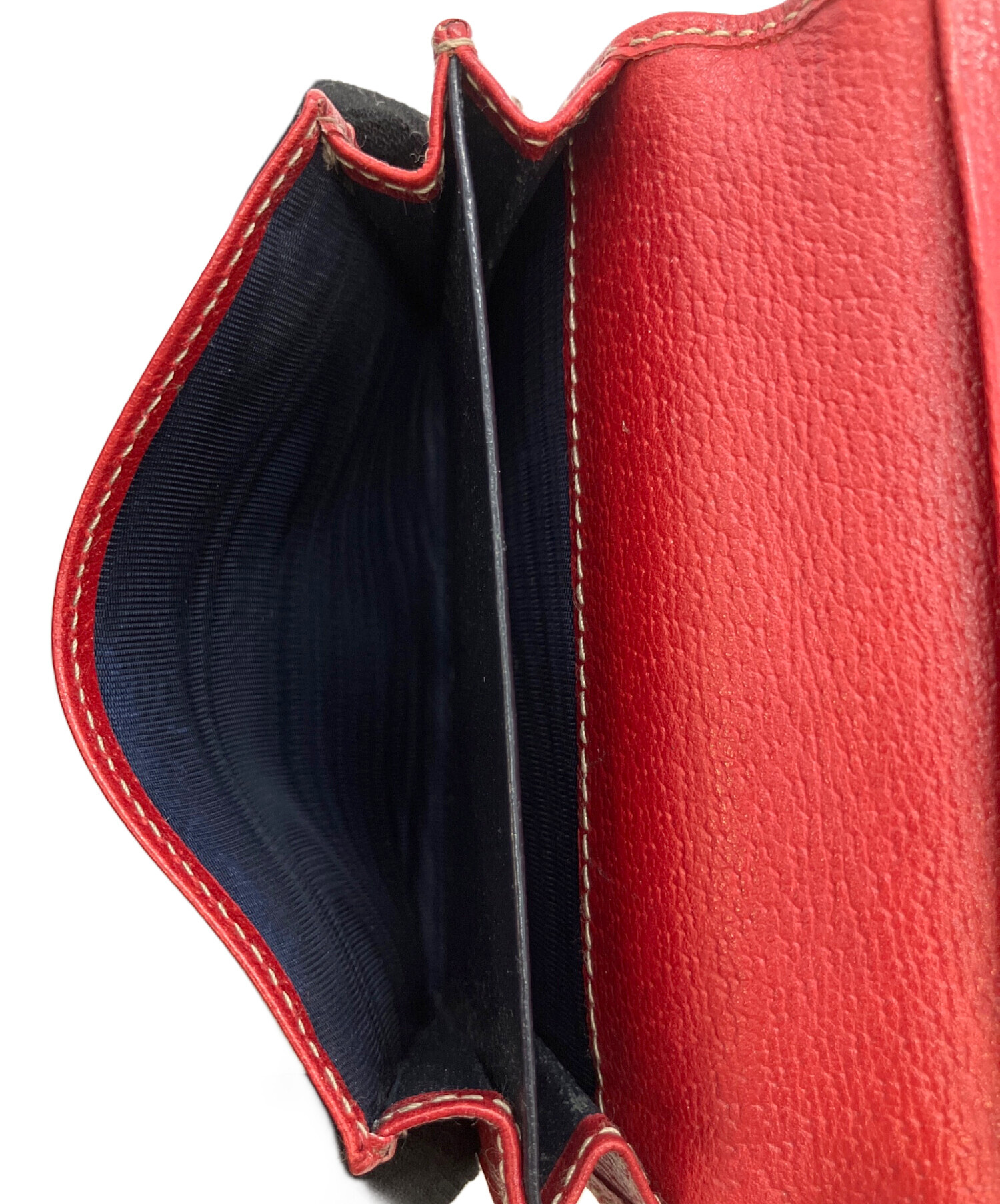 GUCCI グッチ 青 チノパン コットン 赤ロゴ刺繍 イタリア製 サイズ50 GUCCI グッチ 青 チノパン コットン 赤ロゴ刺繍 イタリア製 サイズ50