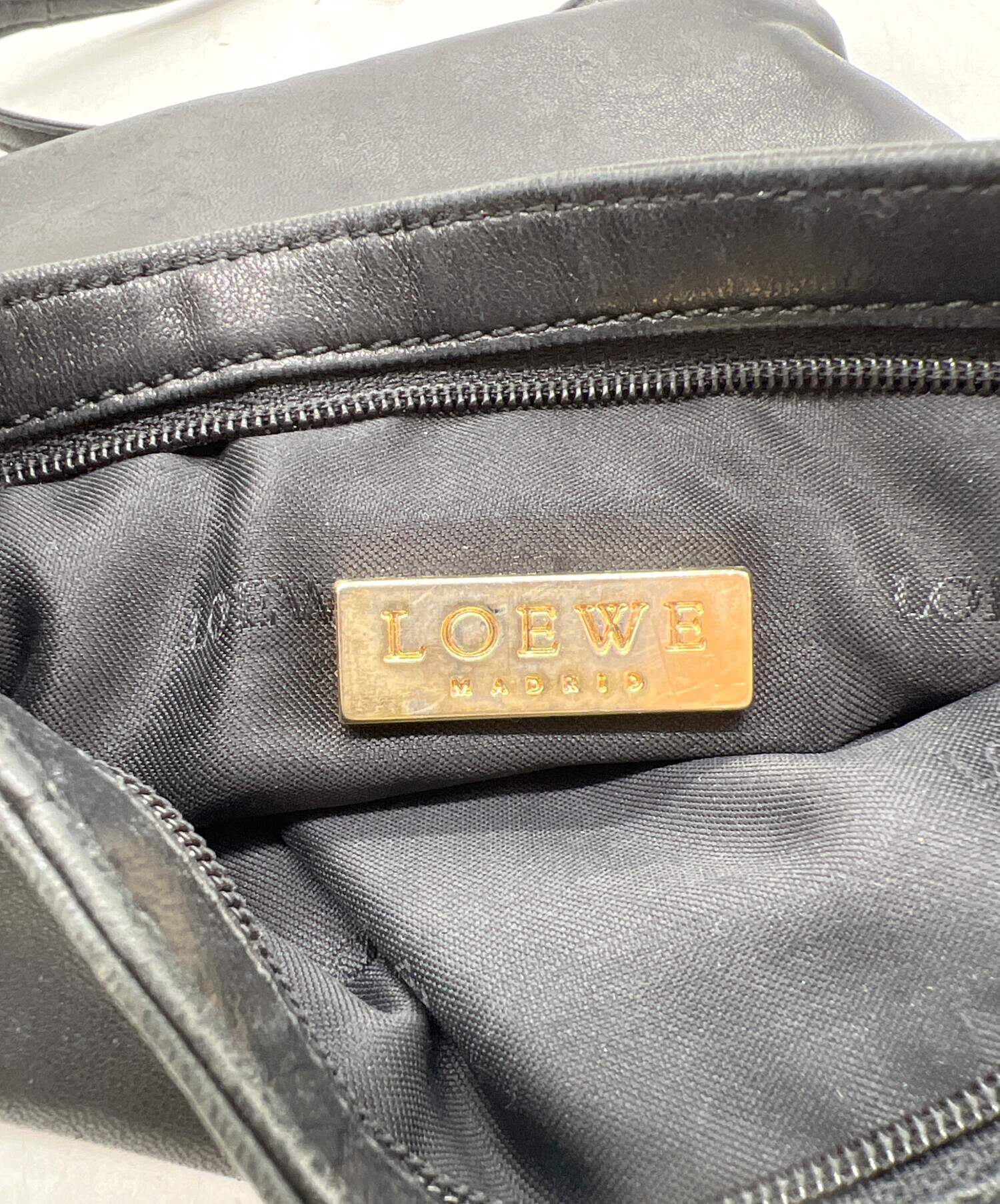 中古・古着通販】LOEWE (ロエベ) ショルダーバッグ ブラック｜ブランド