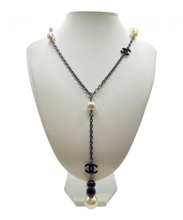 ジャンク CHANEL パールネックレス 中古・古着通販】CHANEL (シャネル) ココマーク パールネックレス