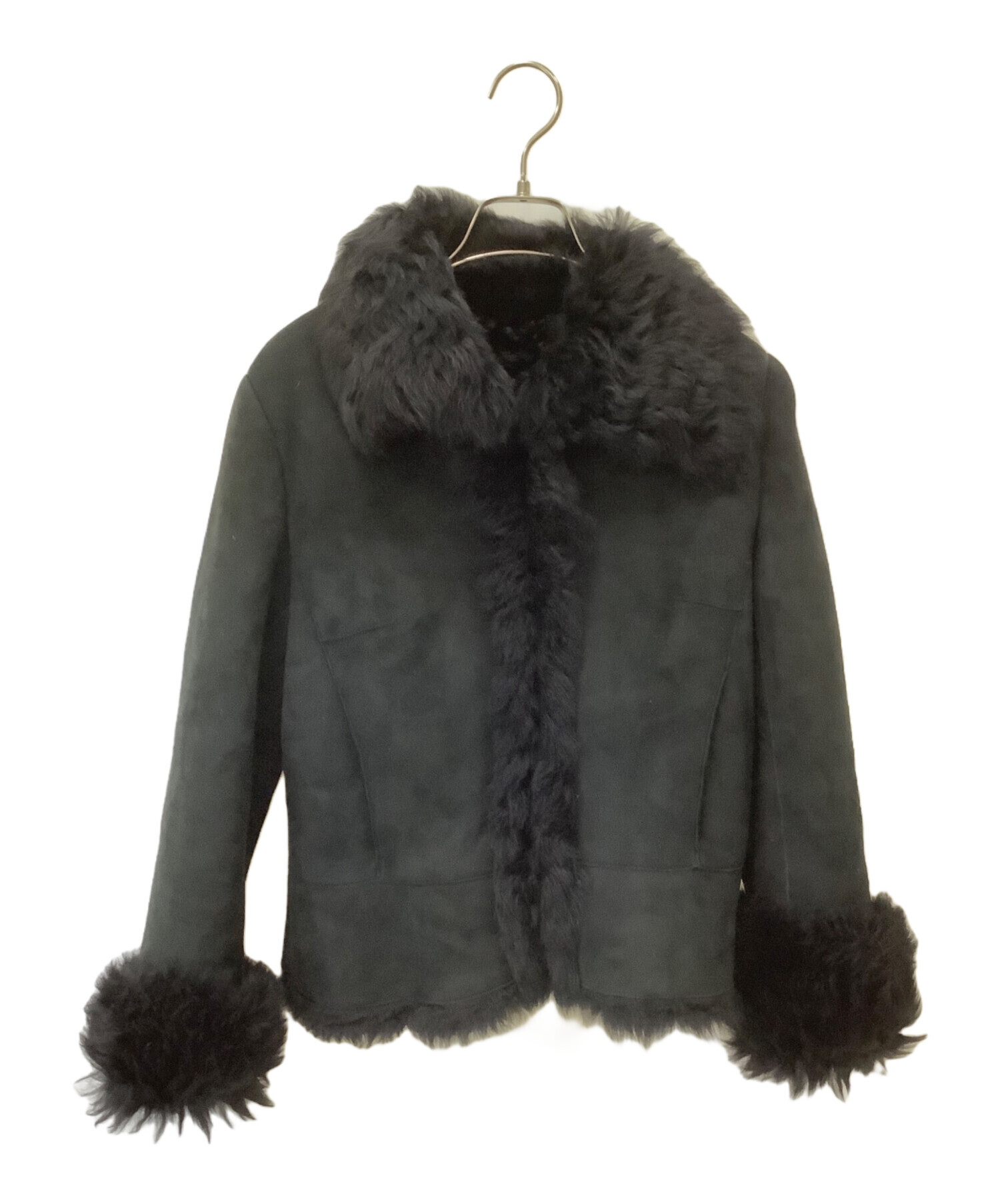 古着 中古・古着通販】EPOCA (エポカ) レザーコート ブラック サイズ:40