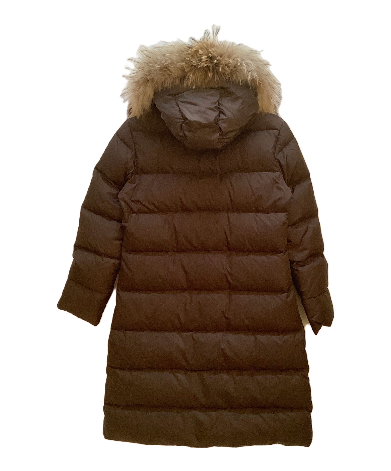 【i２】中古モンクレール　茶系　ダウンコート　レディース 中古・古着通販】MONCLER (モンクレール) ダウンコート ブラウン