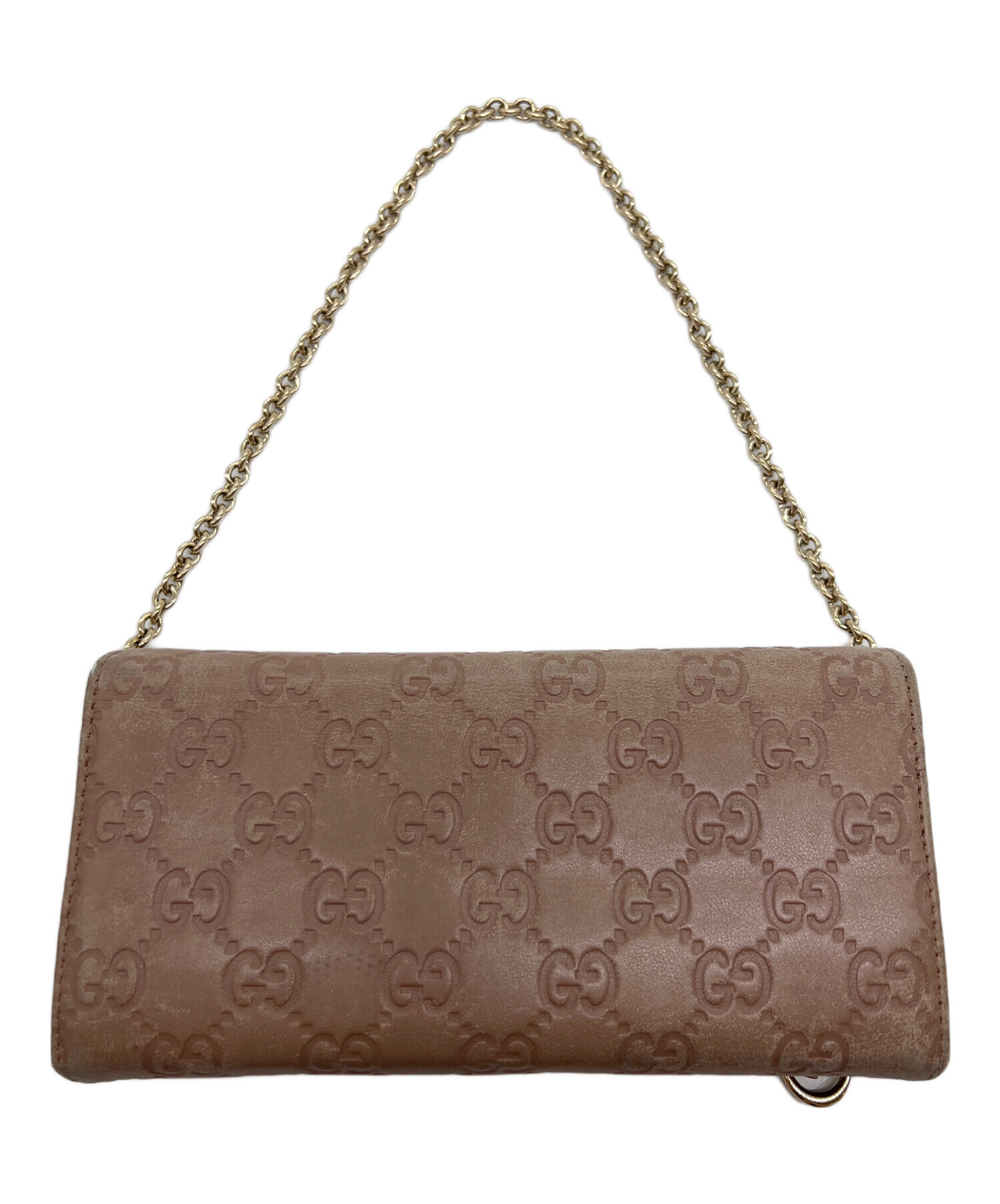 中古・古着通販】GUCCI (グッチ) チェーンウォレット ブラウン