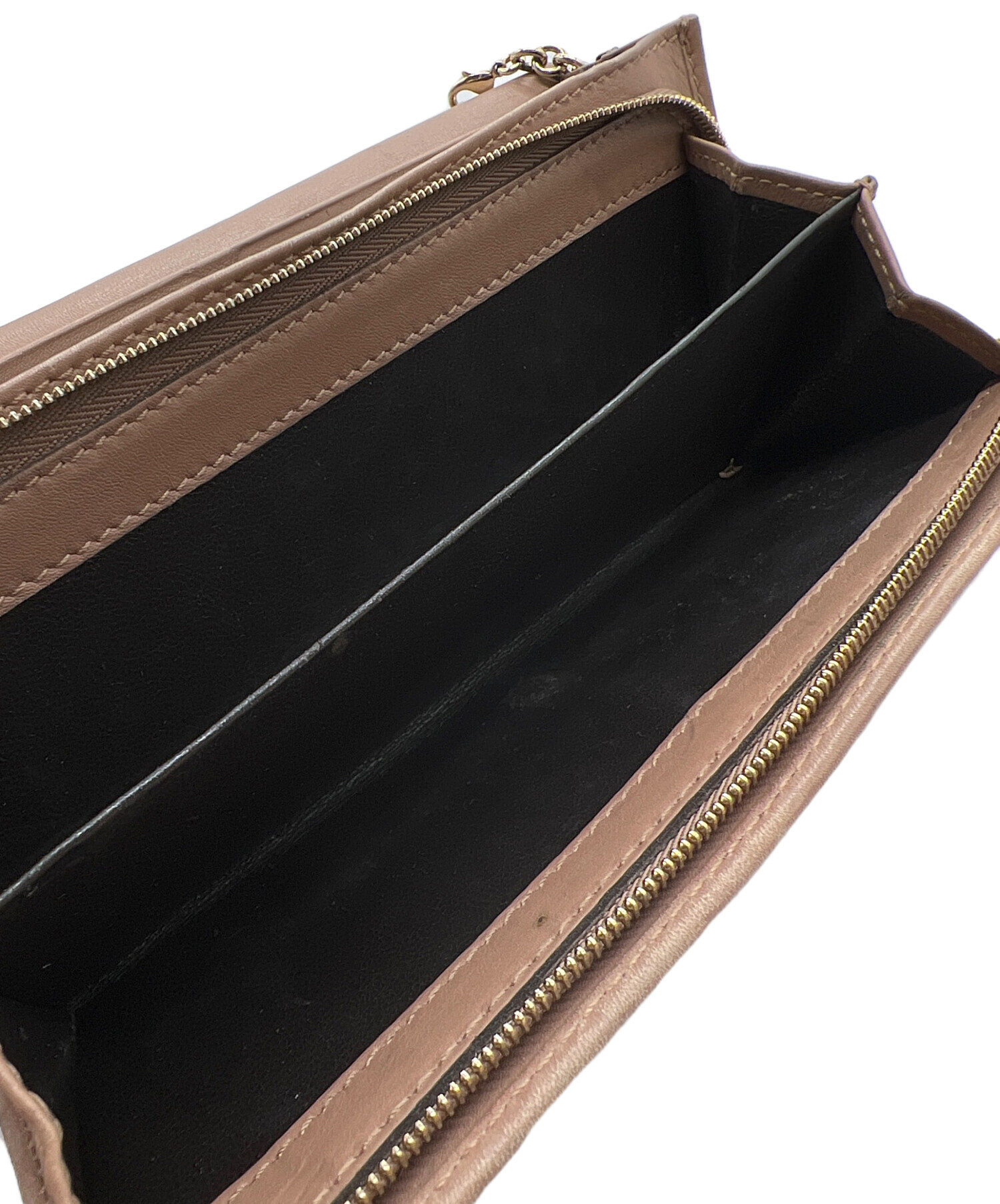 中古・古着通販】GUCCI (グッチ) チェーンウォレット ブラウン