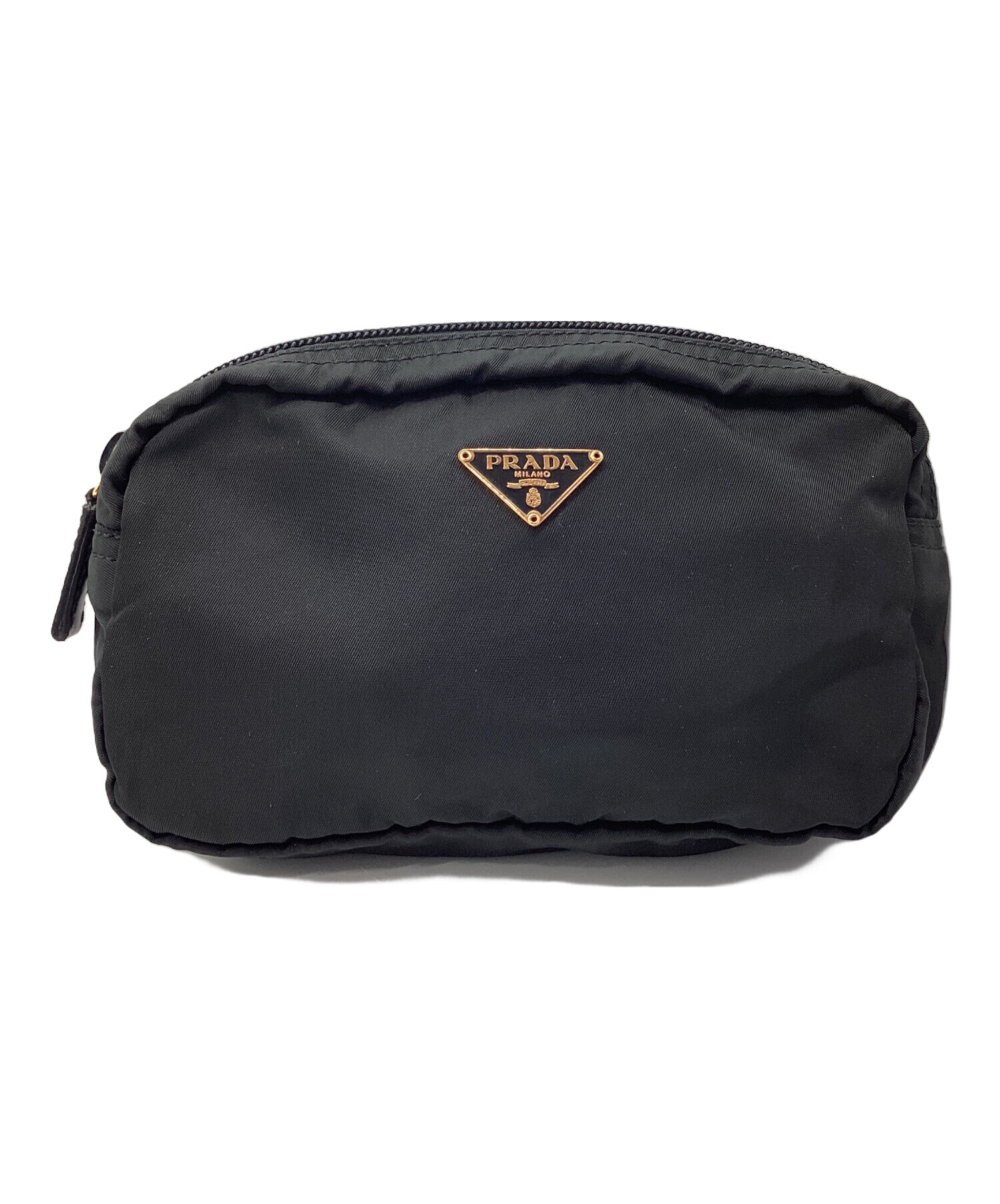 中古・古着通販】PRADA (プラダ) コスメポーチ ブラック｜ブランド