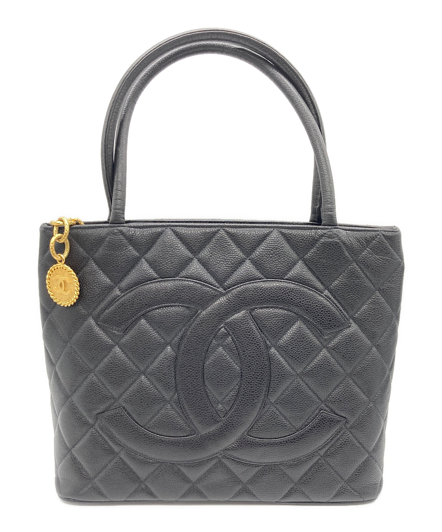 中古・古着通販】CHANEL (シャネル) マトラッセ トートバッグ ブラック 