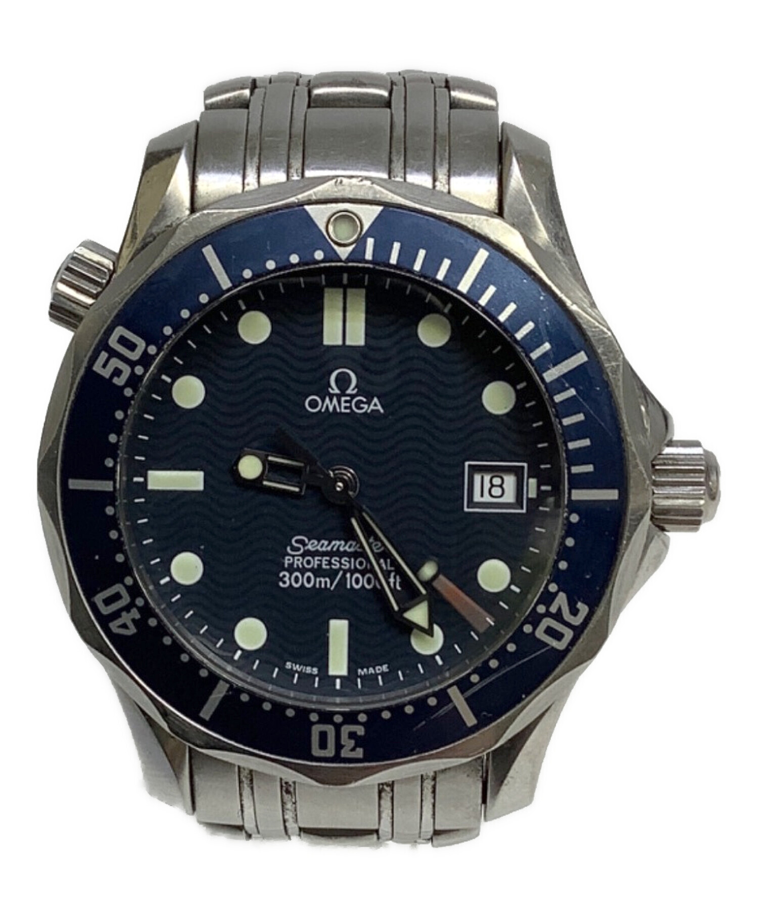 中古・古着通販】OMEGA (オメガ) リストウォッチ ネイビー｜ブランド 