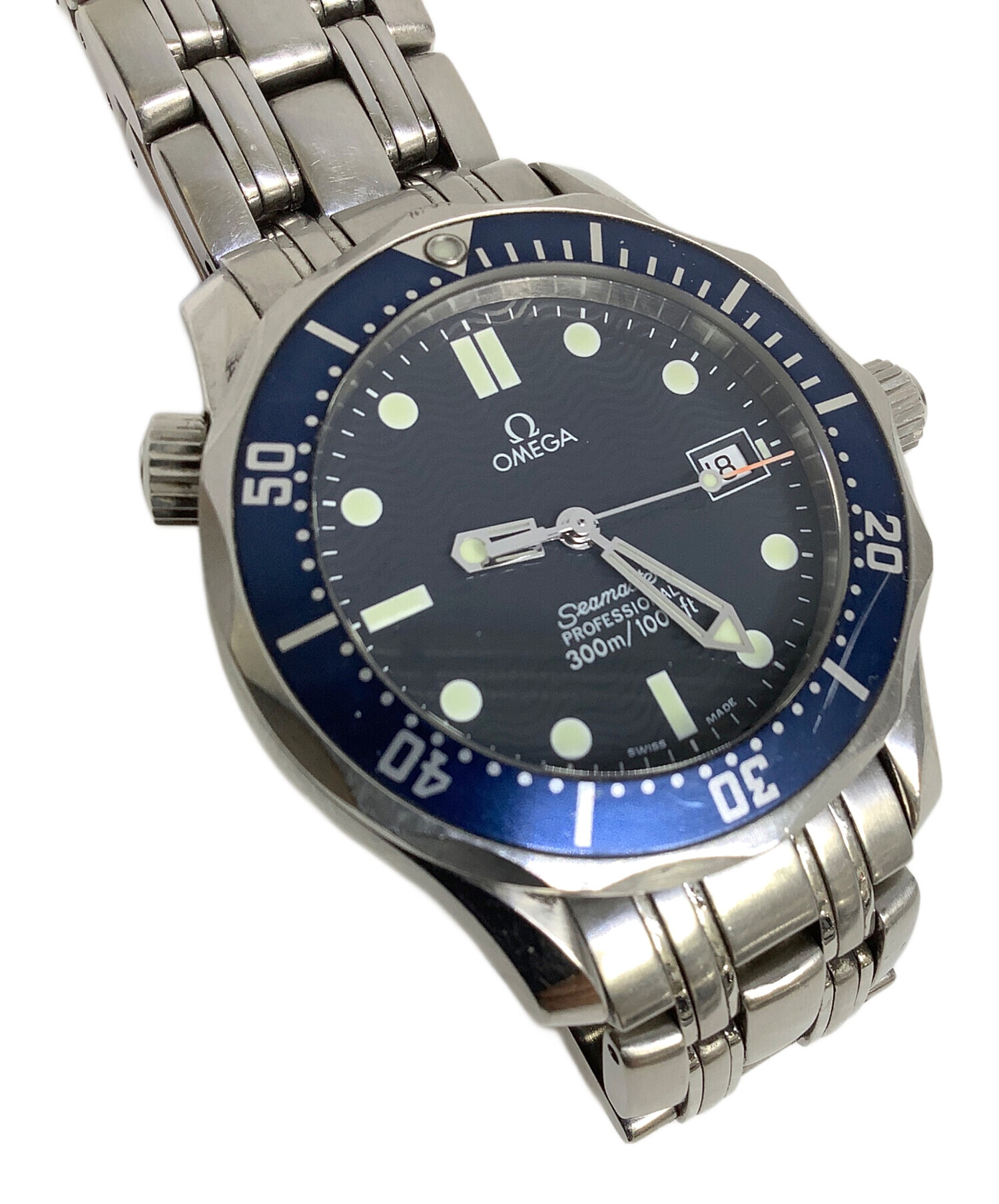 中古・古着通販】OMEGA (オメガ) リストウォッチ ネイビー｜ブランド 