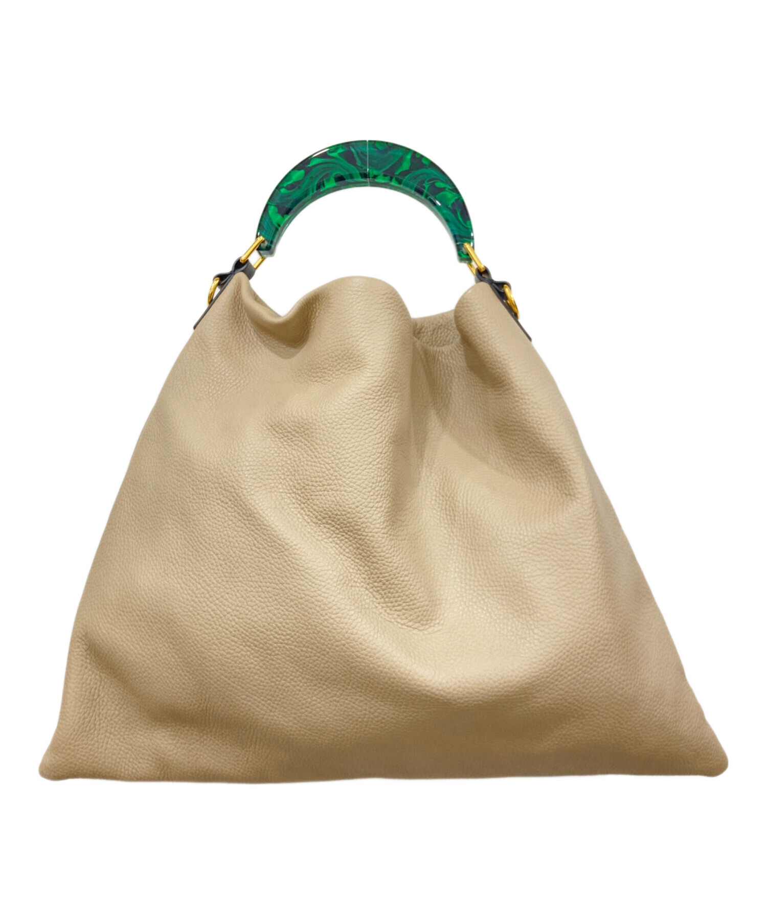 MARNI マルニ ショルダーバッグ  ベージュ 【古着】【中古】【送料無料】 MARNI - MARNI マルニ ショルダーバッグ ベージュ 【古着】【中古
