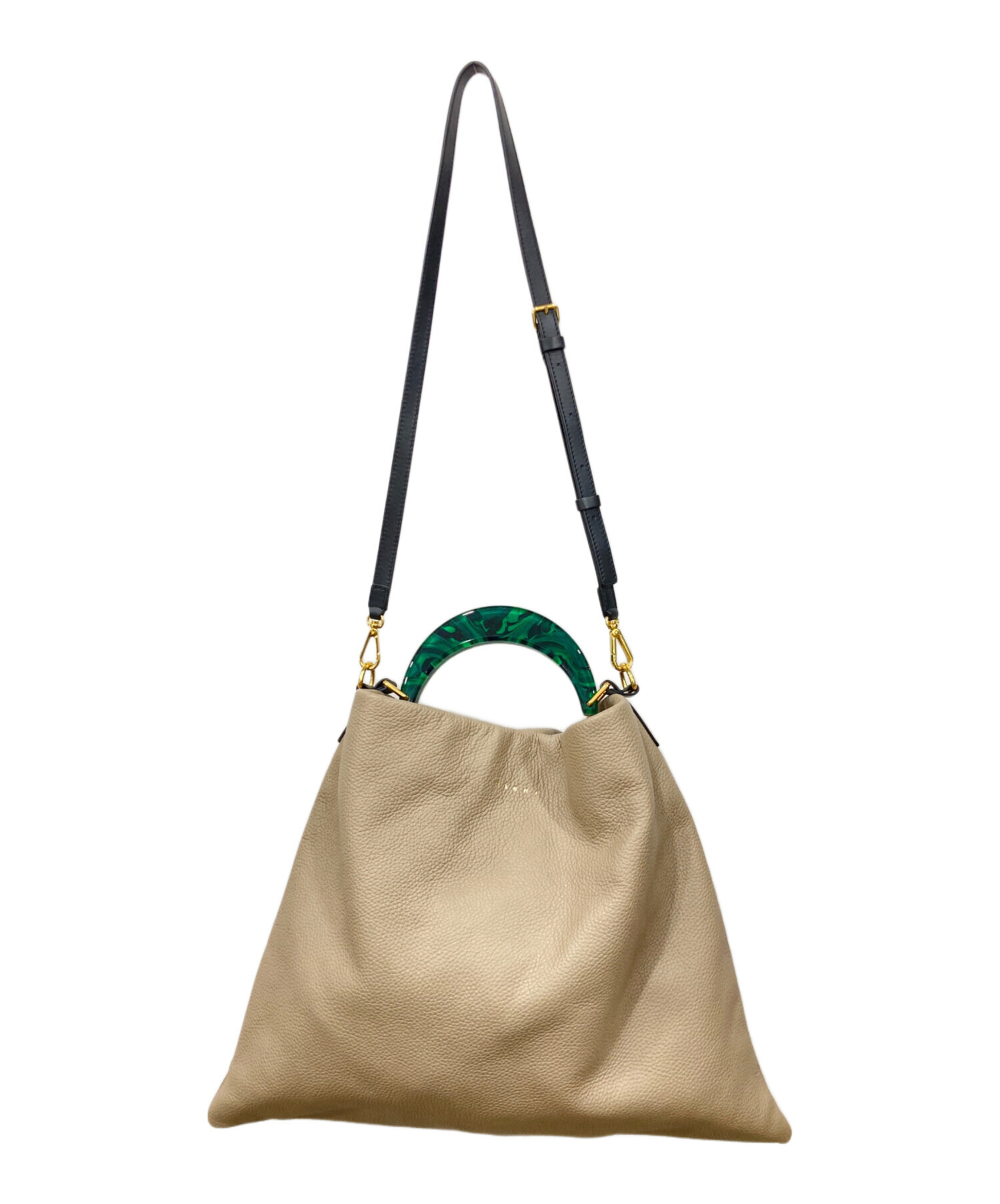 MARNI マルニ ショルダーバッグ  ベージュ 【古着】【中古】【送料無料】 MARNI - MARNI マルニ ショルダーバッグ ベージュ 【古着】【中古
