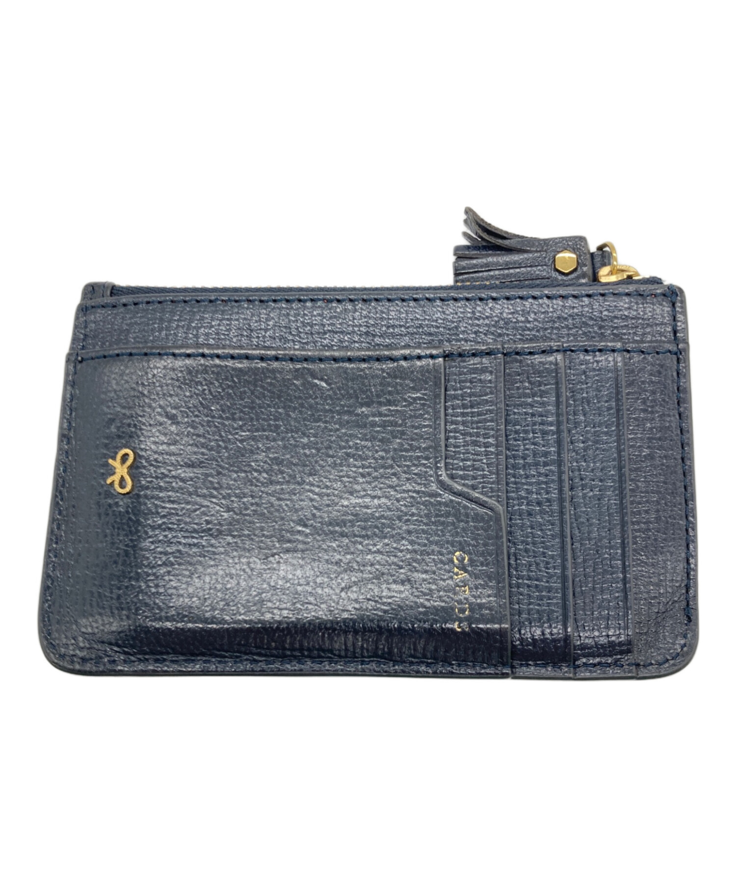 ANYA HINDMARCH アニヤ　ハインドマーチ 財布・ケース - 黒 【古着】【中古】 中古・古着通販】ANYA HINDMARCH (アニヤ・ハインドマーチ