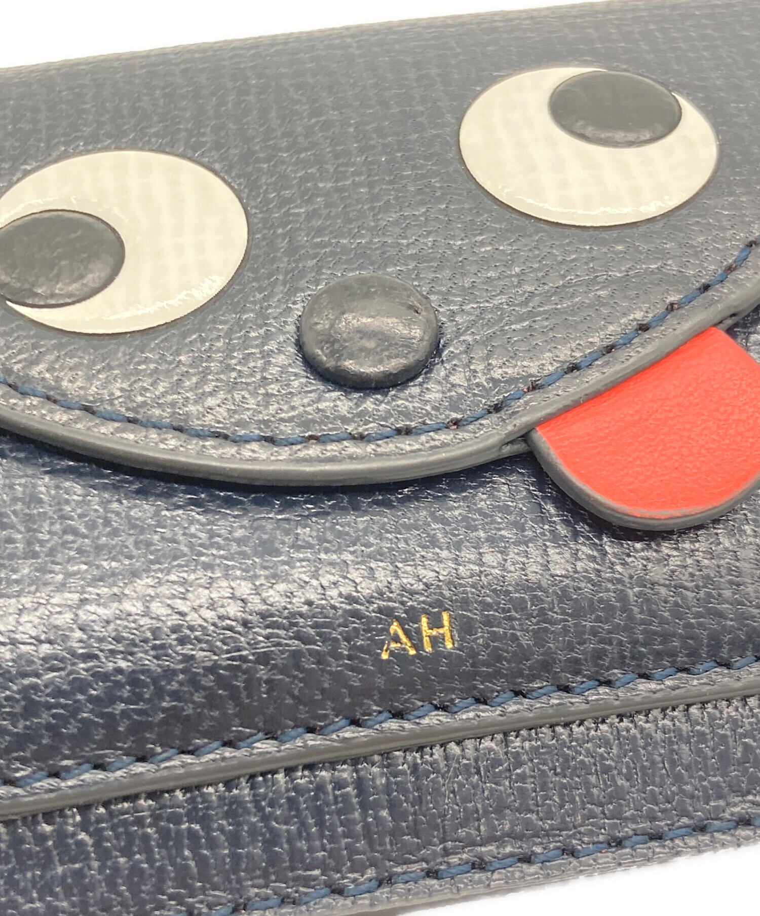 ANYA HINDMARCH 財布・ケース - 黒x白 【古着】【中古】 中古・古着通販】ANYA HINDMARCH (アニヤ・ハインドマーチ