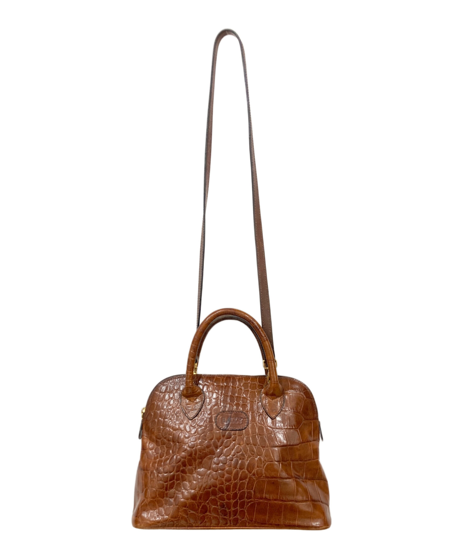 本物 バリー BALLY レザー 2WAY ショルダーバッグ クラッチバッグ ブラウン バッグ 中古 中古・古着通販】BALLY (バリー) レザーショルダーバッグ ブラウン