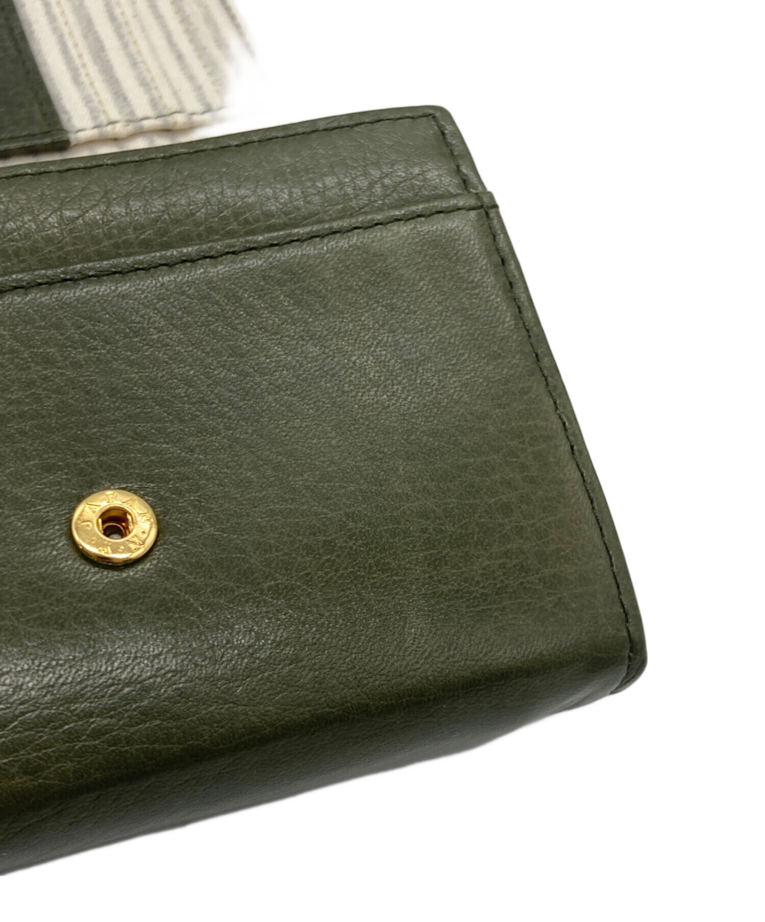中古・古着通販】moz (モズ) 2つ折り財布 オリーブ｜ブランド・古着