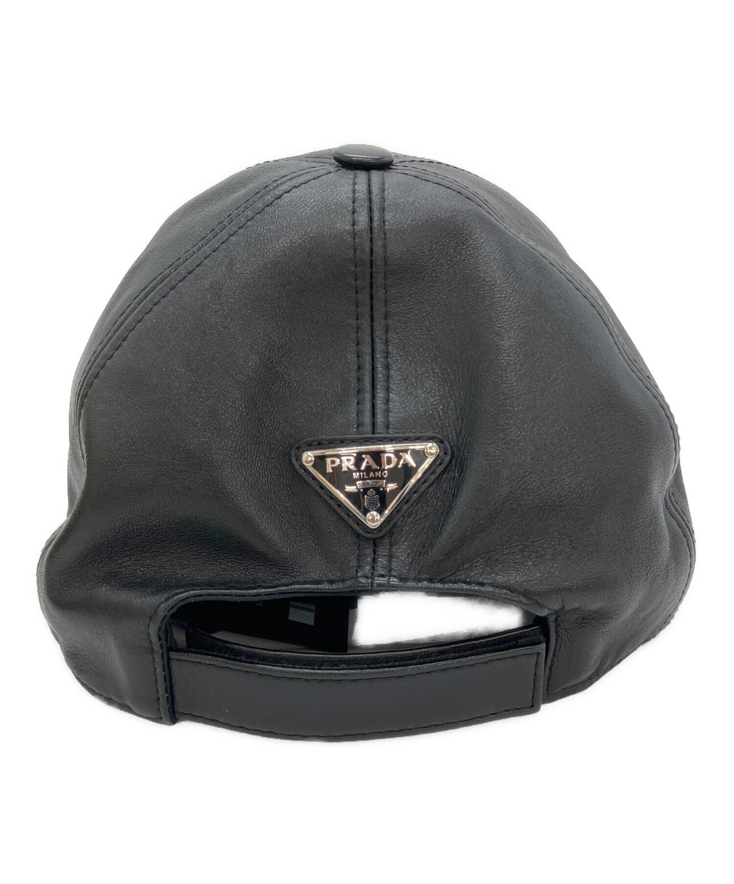 中古・古着通販】PRADA (プラダ) キャップ ブラック サイズ:L