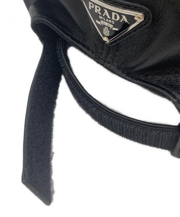 中古・古着通販】PRADA (プラダ) キャップ ブラック サイズ:L