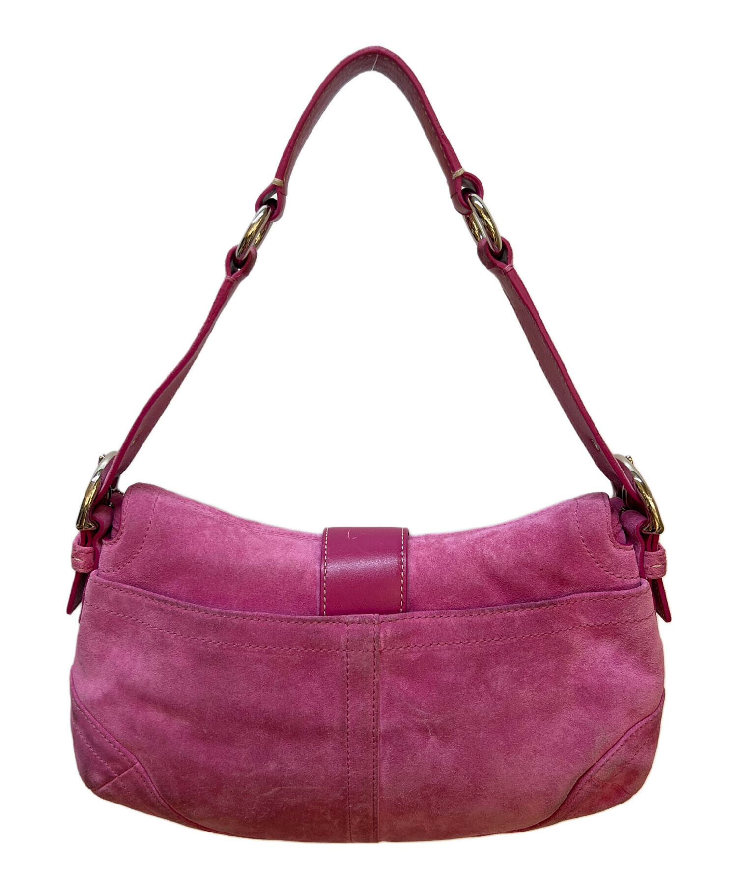 COACH Archive 00s Soho ピンクレザー ショルダーバッグ 中古・古着通販】COACH (コーチ) Soho ショルダーバッグ ショッキング