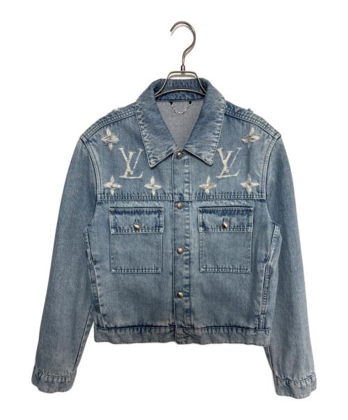 〜kon 〜 ルイ・ヴィトン デニムジャケット サイズ44 中古・古着通販】LOUIS VUITTON (ルイ ヴィトン) モノグラムダメージ