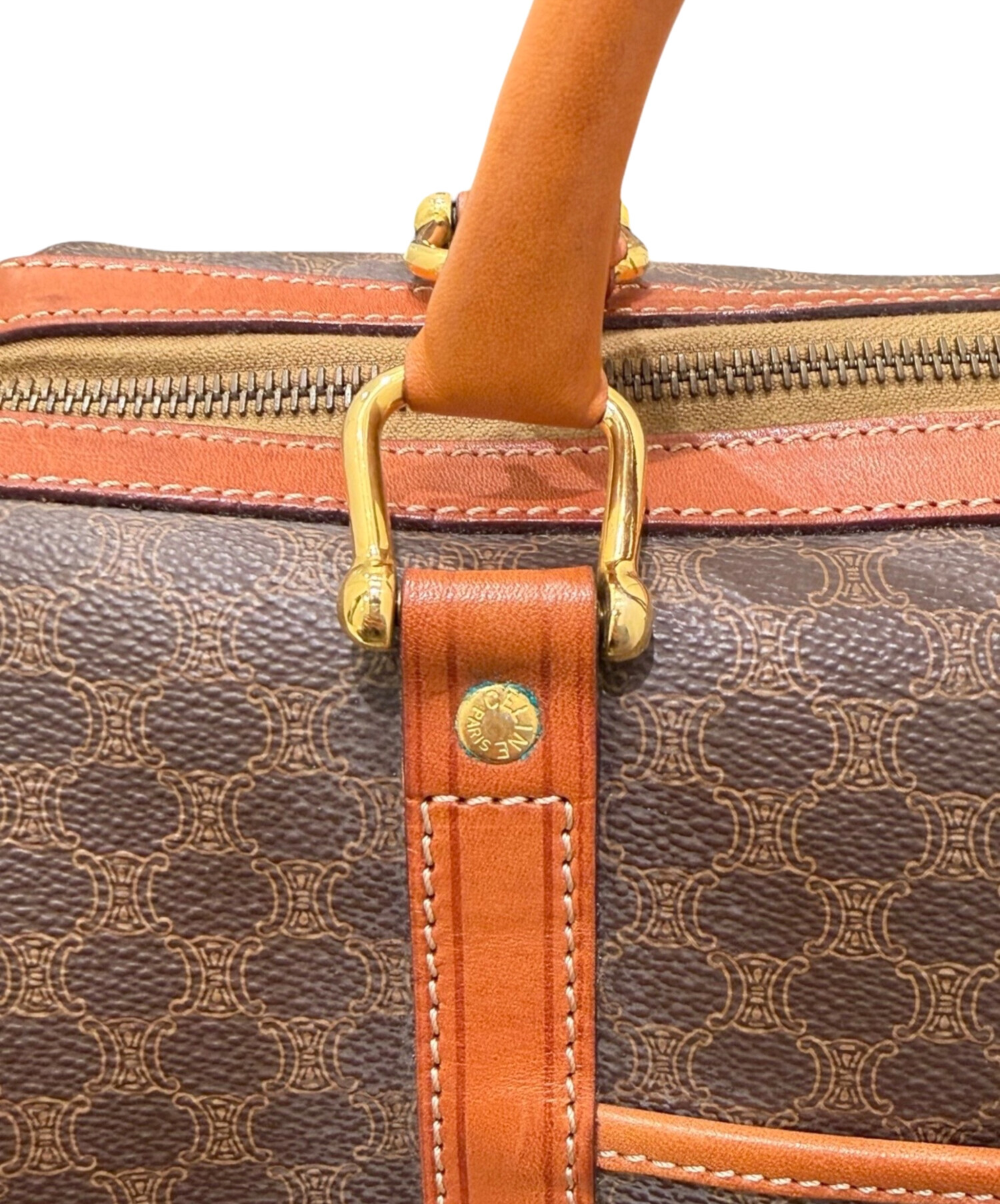 中古・古着通販】CELINE (セリーヌ) マカダム柄 ミニボストンバッグ