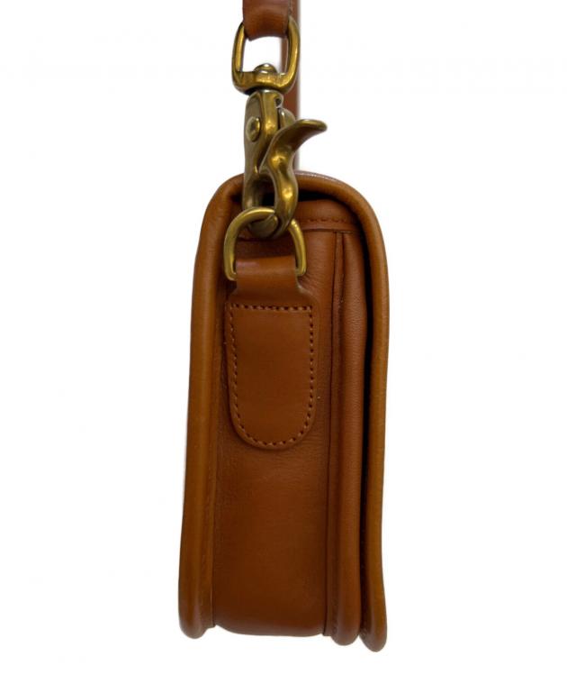 OLD COACH コーチ　ブラウン　レザー ショルダーバッグ 中古・古着通販】COACH (コーチ) レザーショルダーバッグ/OLD COACH