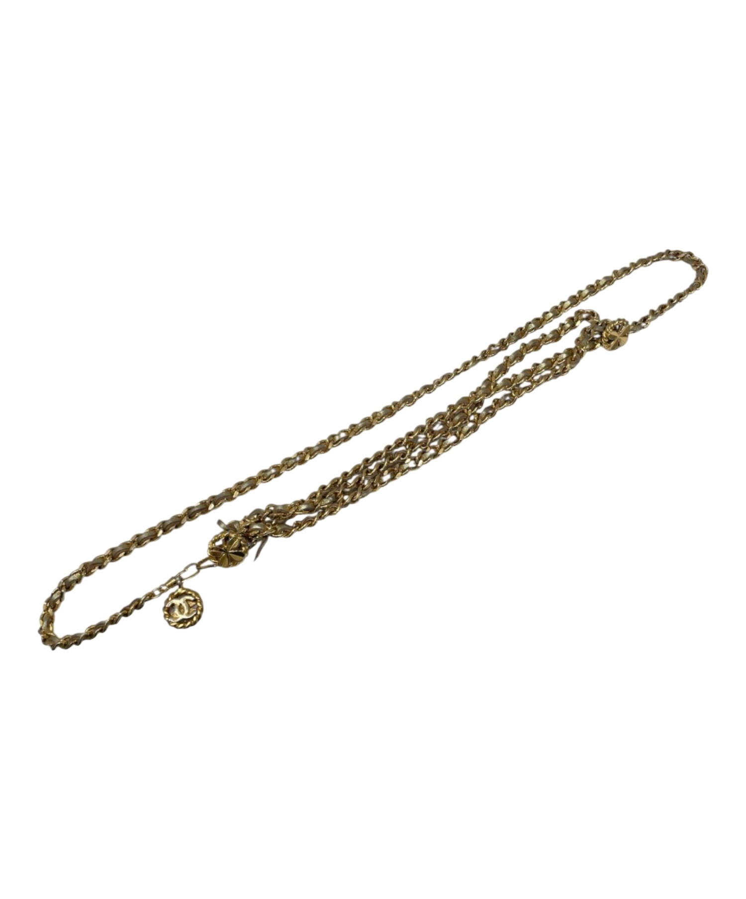 中古・古着通販】CHANEL (シャネル) チェーンベルト ゴールド