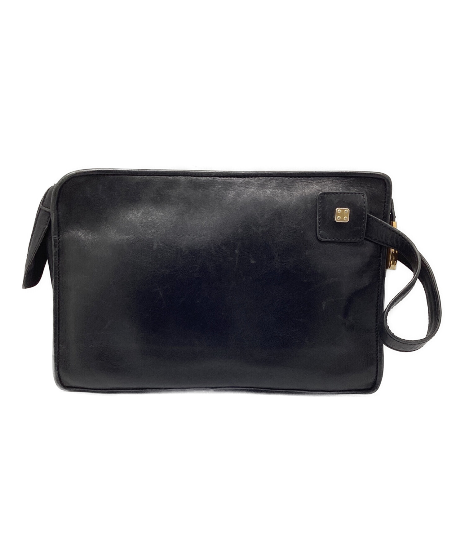 中古・古着通販】LOEWE (ロエベ) セカンドバッグ ブラック｜ブランド 