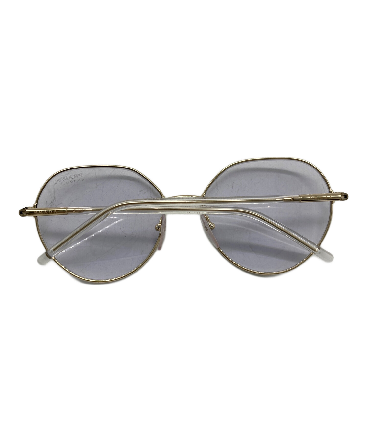 中古・古着通販】PRADA (プラダ) サングラス ゴールド サイズ:58□19