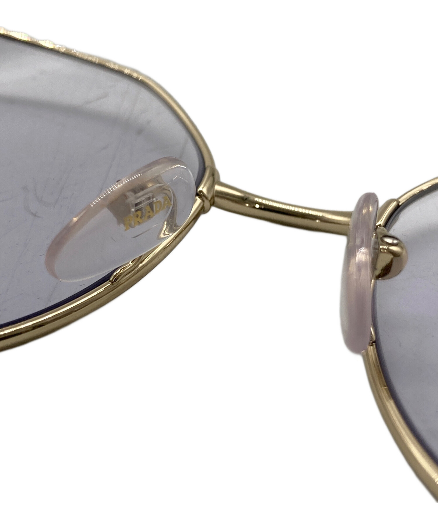 中古・古着通販】PRADA (プラダ) サングラス ゴールド サイズ:58□19