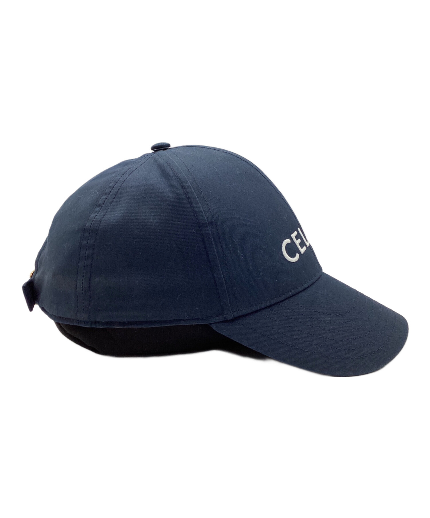 中古・古着通販】CELINE (セリーヌ) ロゴ刺繍ベースボールキャップ
