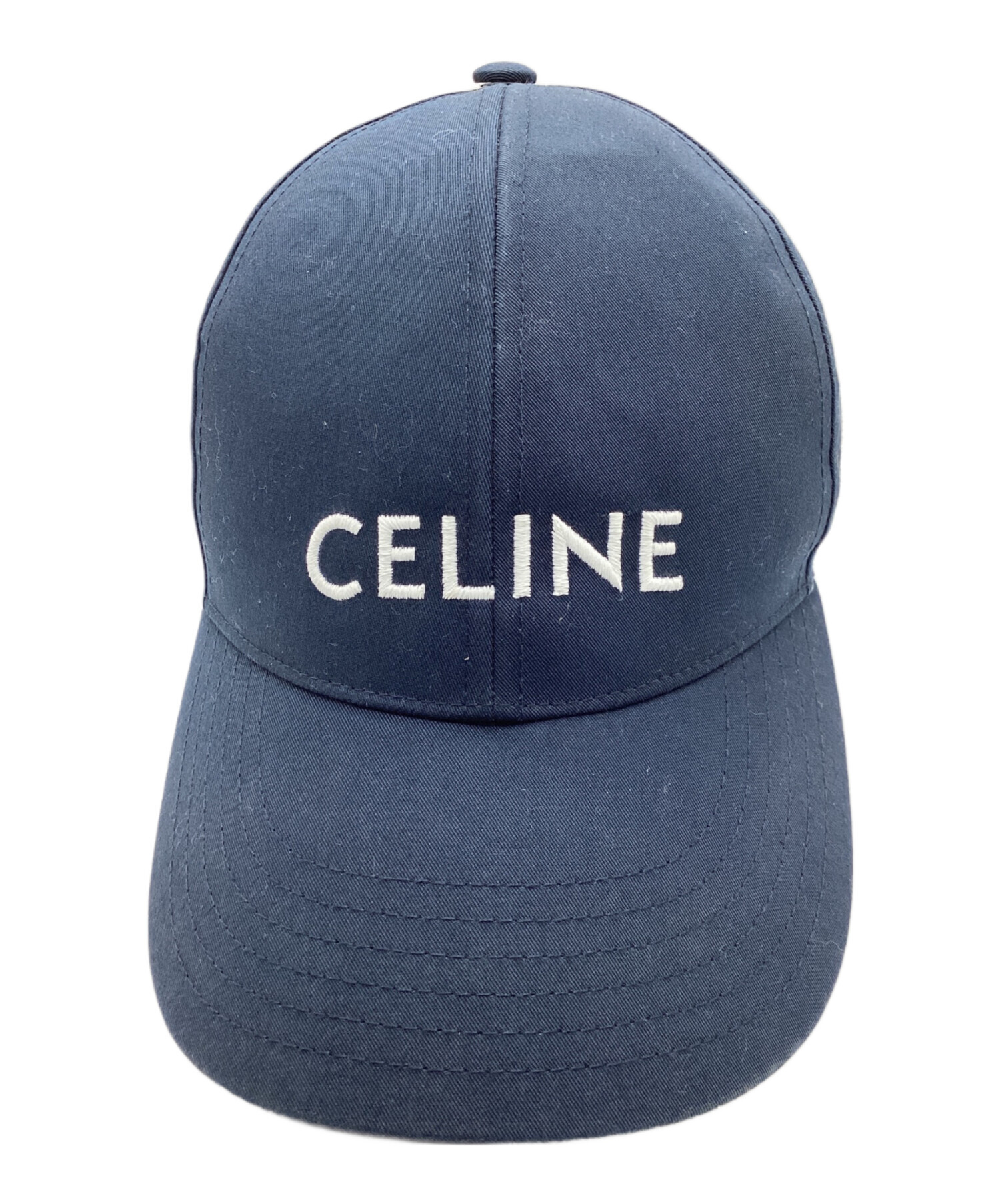 中古・古着通販】CELINE (セリーヌ) ロゴ刺繍ベースボールキャップ