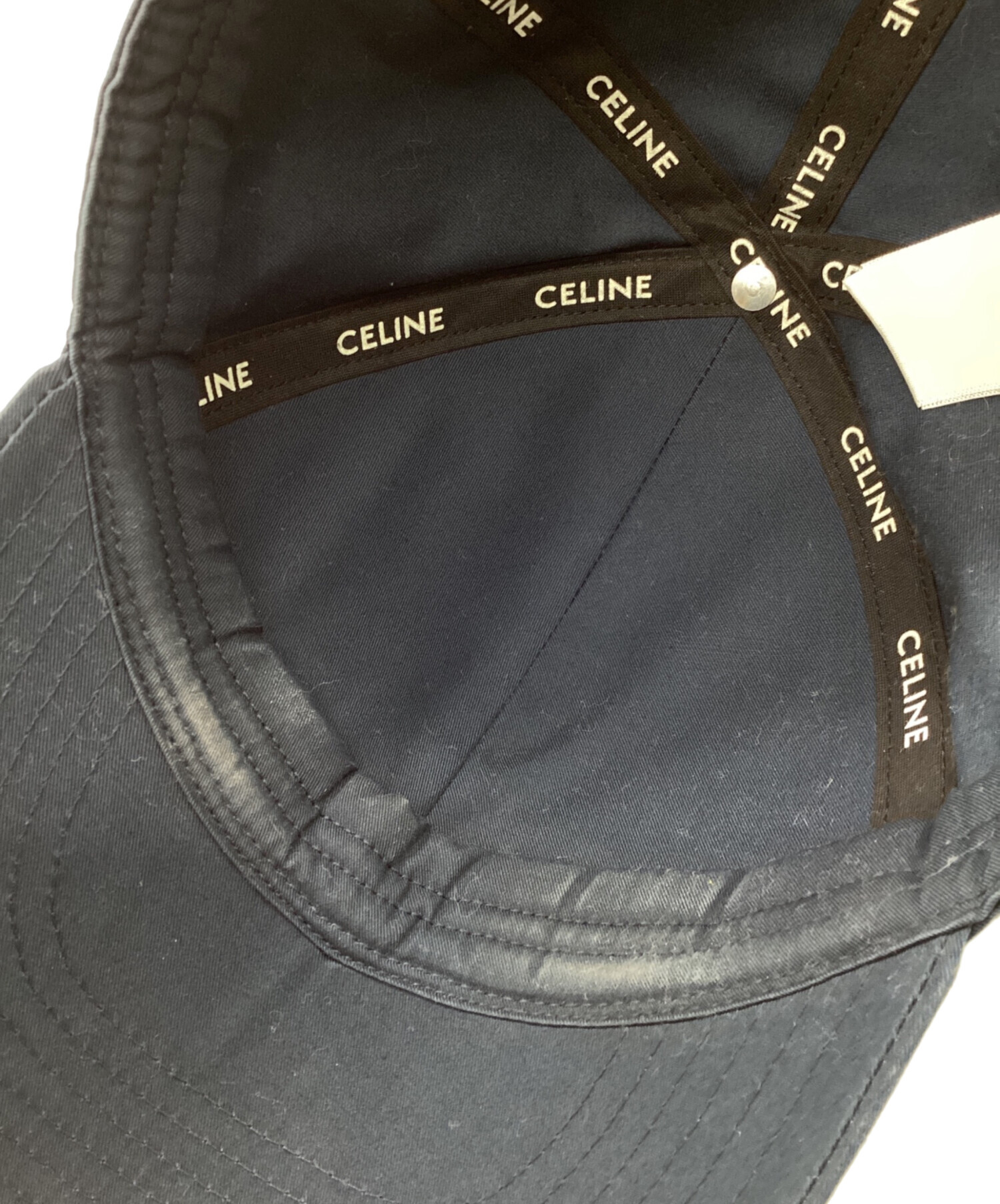 中古・古着通販】CELINE (セリーヌ) ロゴ刺繍ベースボールキャップ